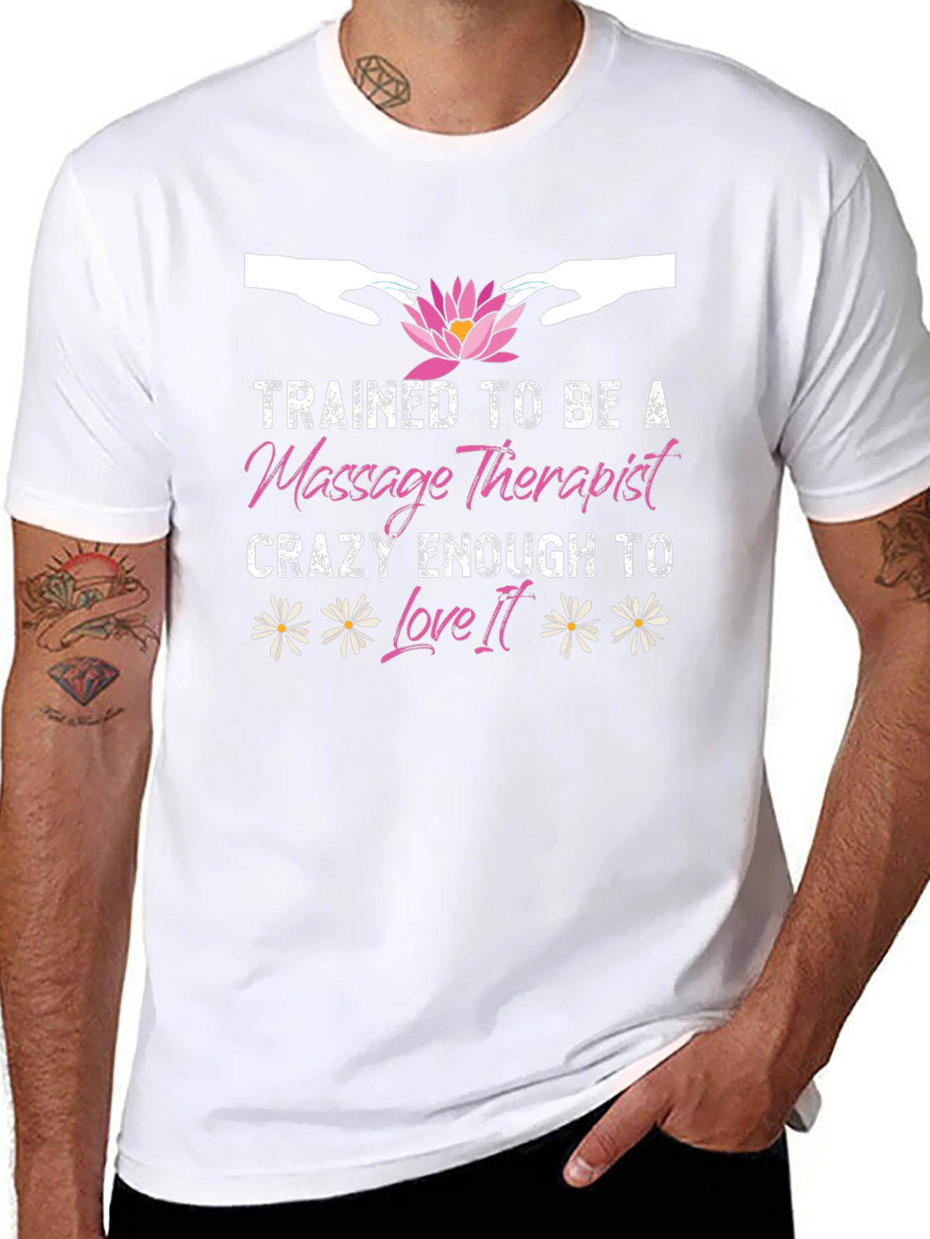Massage Therapist T-Shirt - Trained To Be Crazy Enough