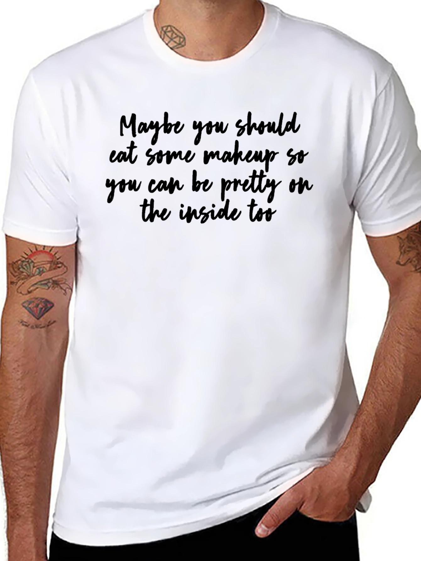 Sarcastic Makeup Quote T-Shirt