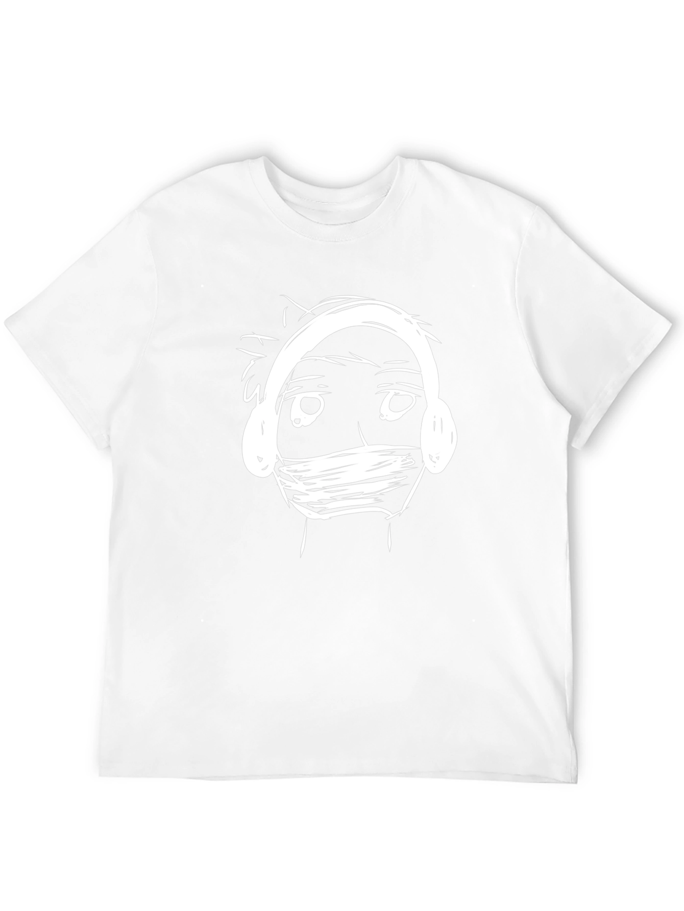 Graphic Tee: Masked Musician Black T-Shirt