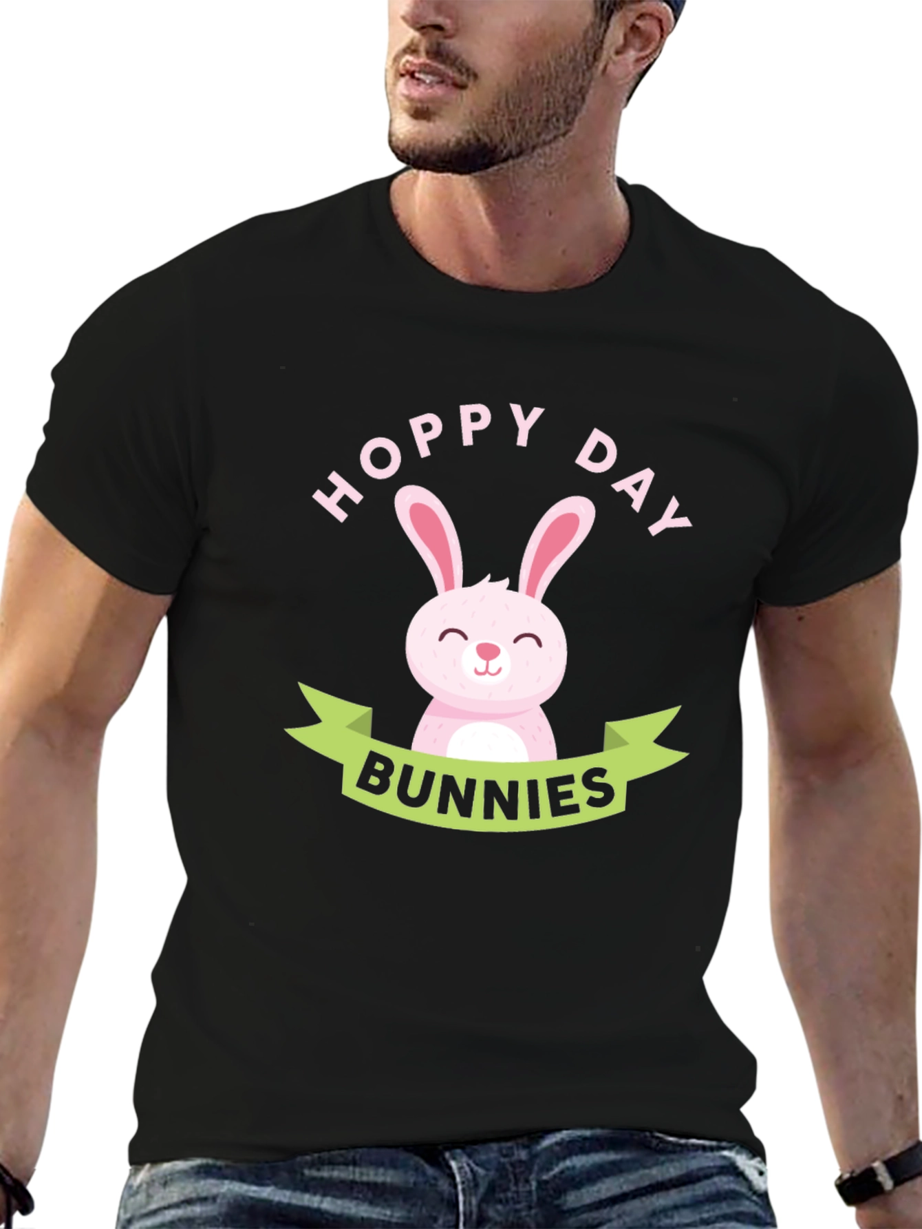 Hoppy Day Bunnies T-Shirt - Cute Easter Tee