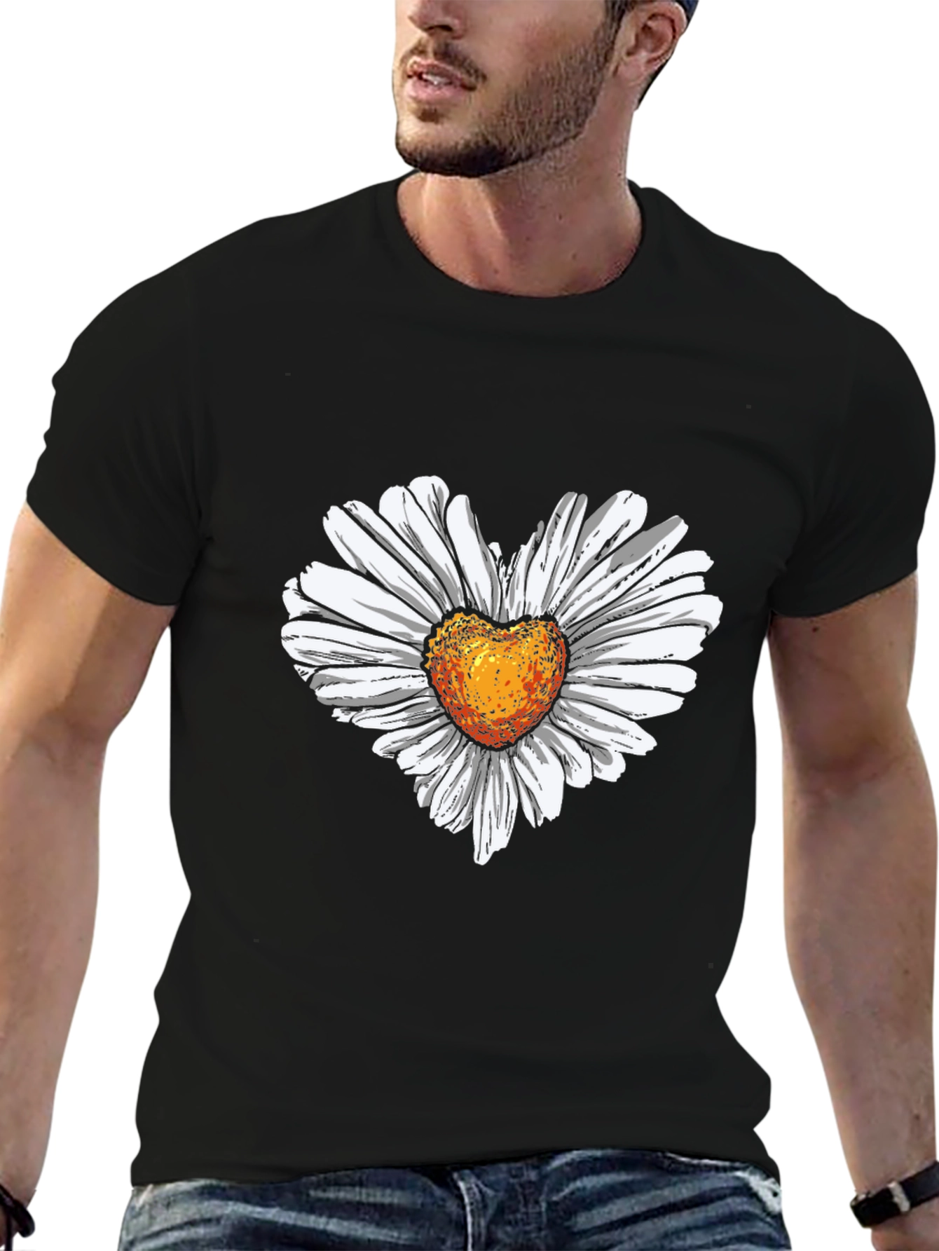 Daisy Heart Graphic T-Shirt
