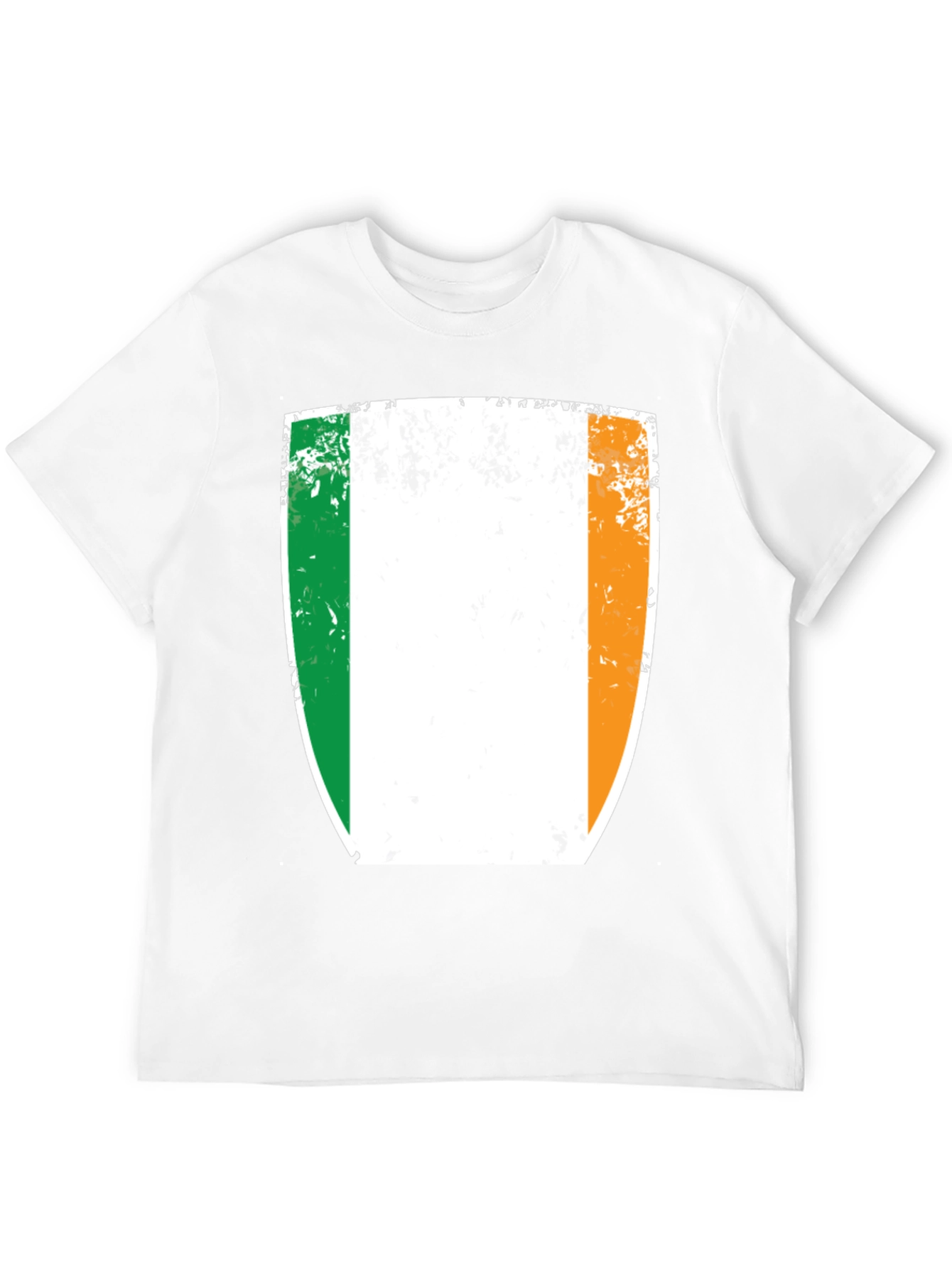 Irish Flag Shield Black T-Shirt