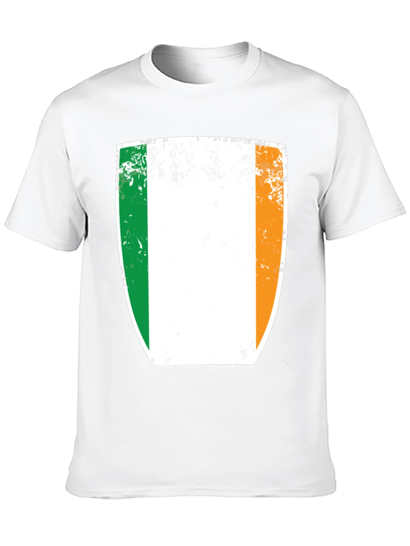 Irish Flag Shield Black T-Shirt