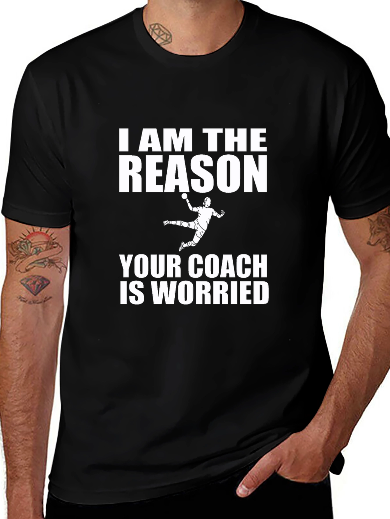 I AM THE REASON T-Shirt - Handball Player Tee
