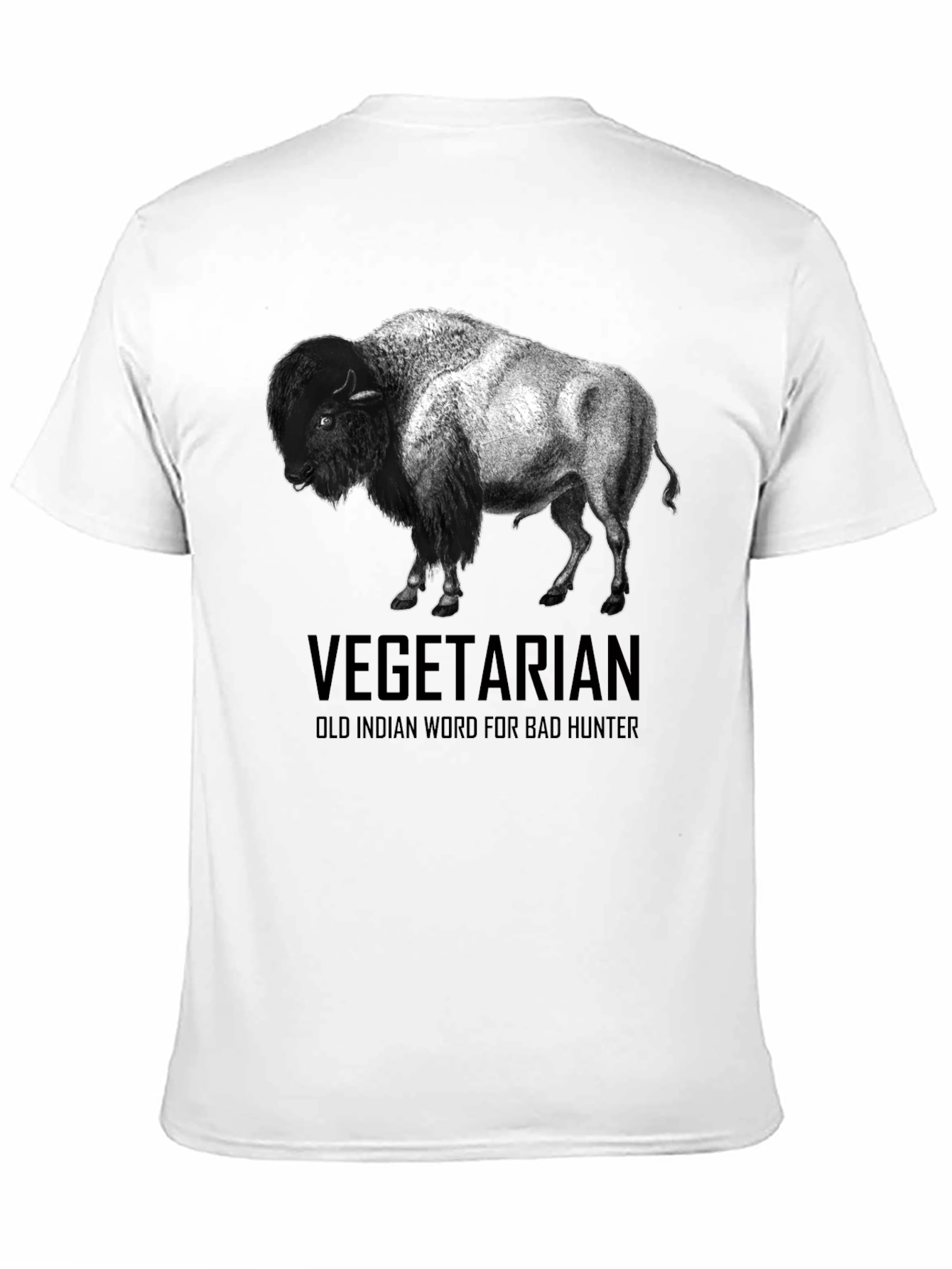 Vegetarian Bison T-Shirt - Funny Graphic Tee