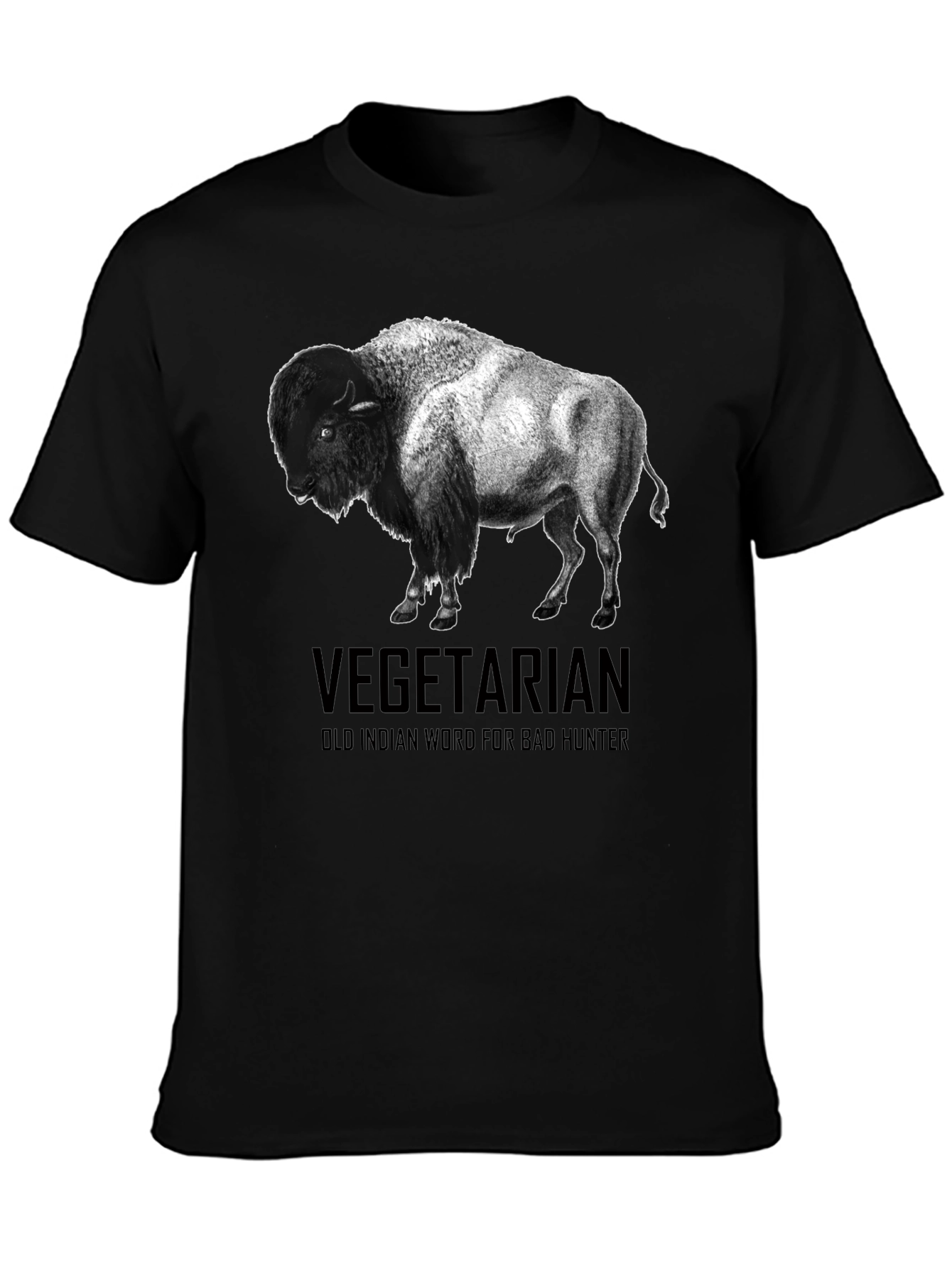 Vegetarian Bison T-Shirt - Funny Graphic Tee