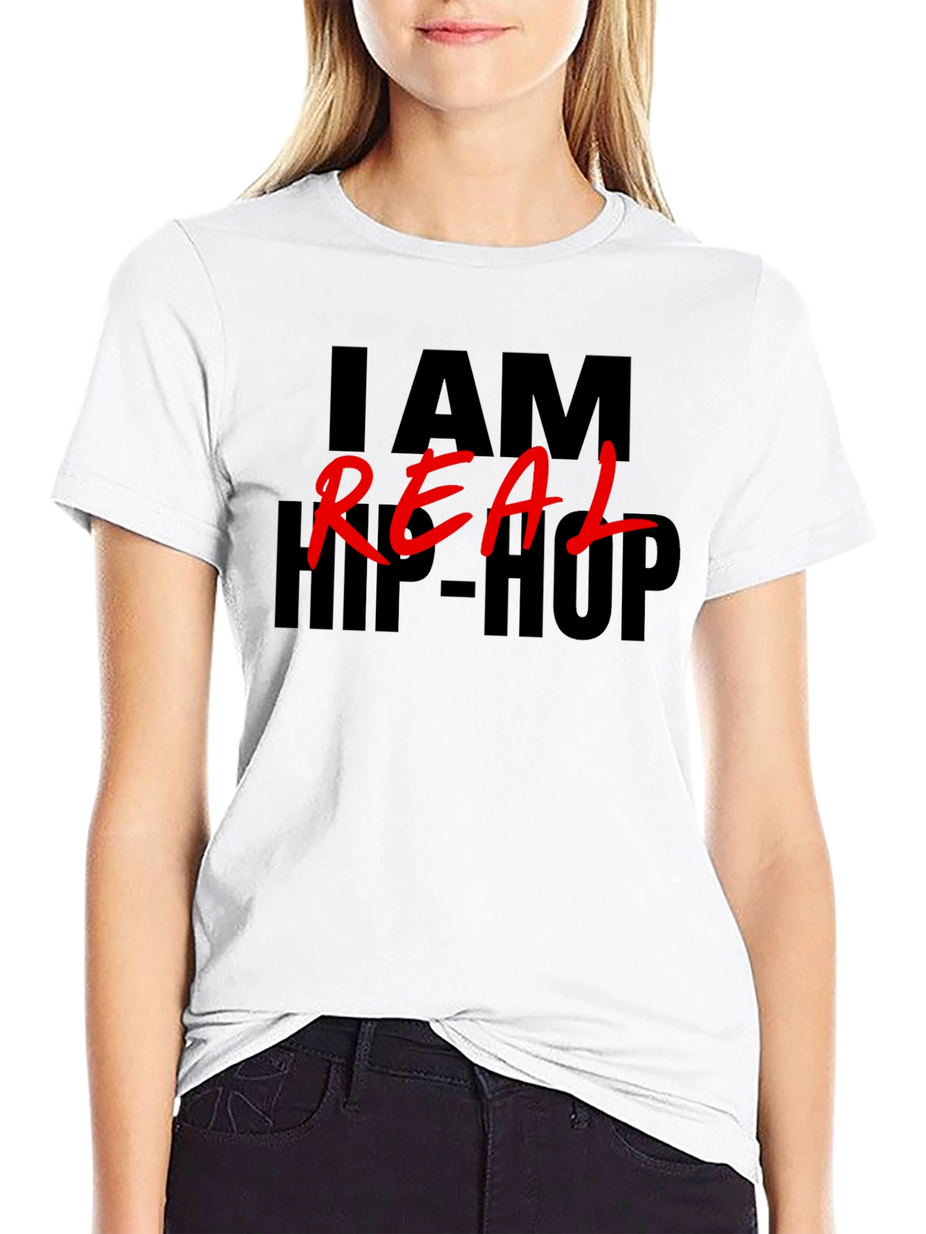 I am Real Hip Hop Black T-Shirt