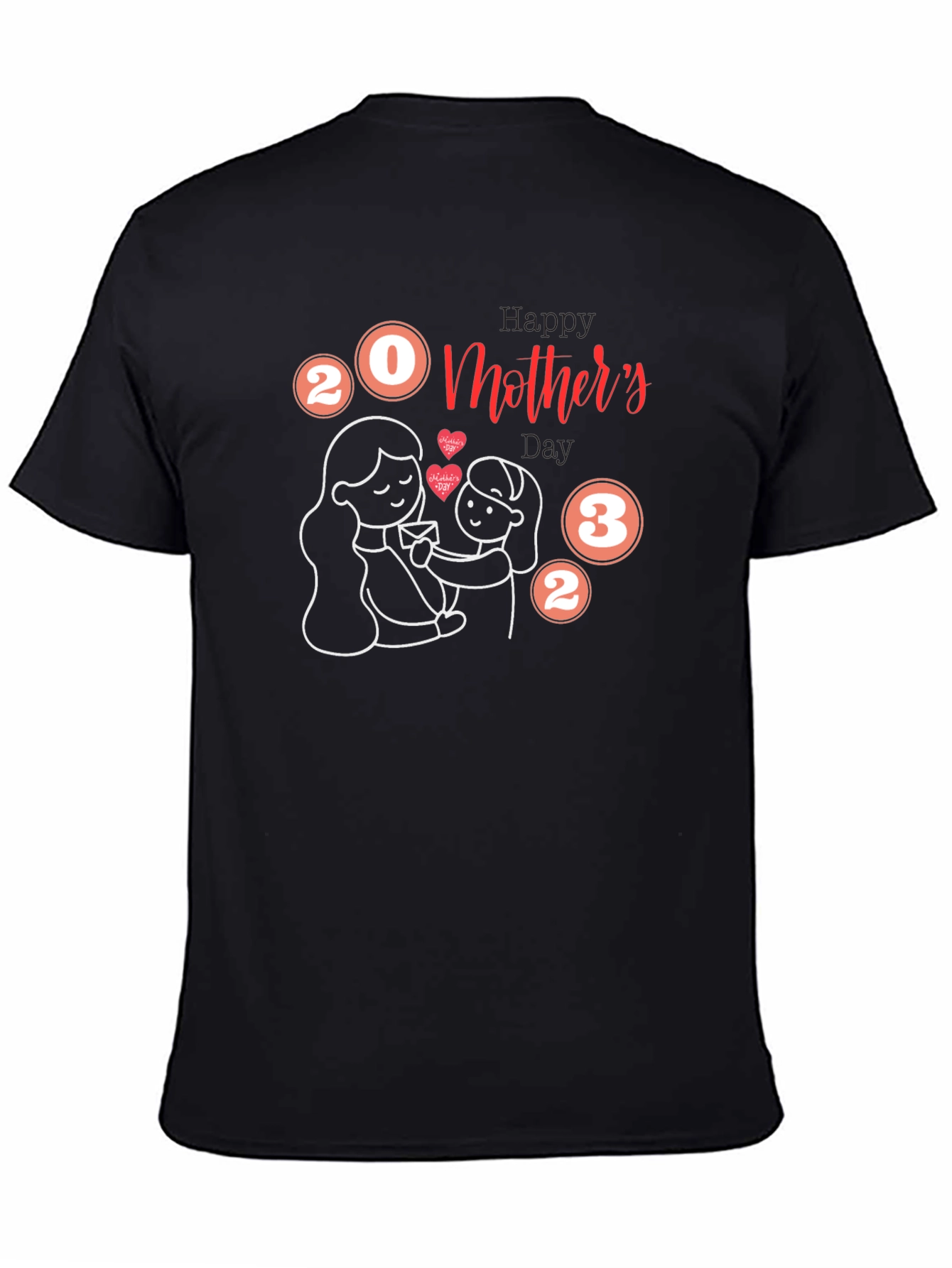 Happy Mothers Day 2023 Black T-Shirt