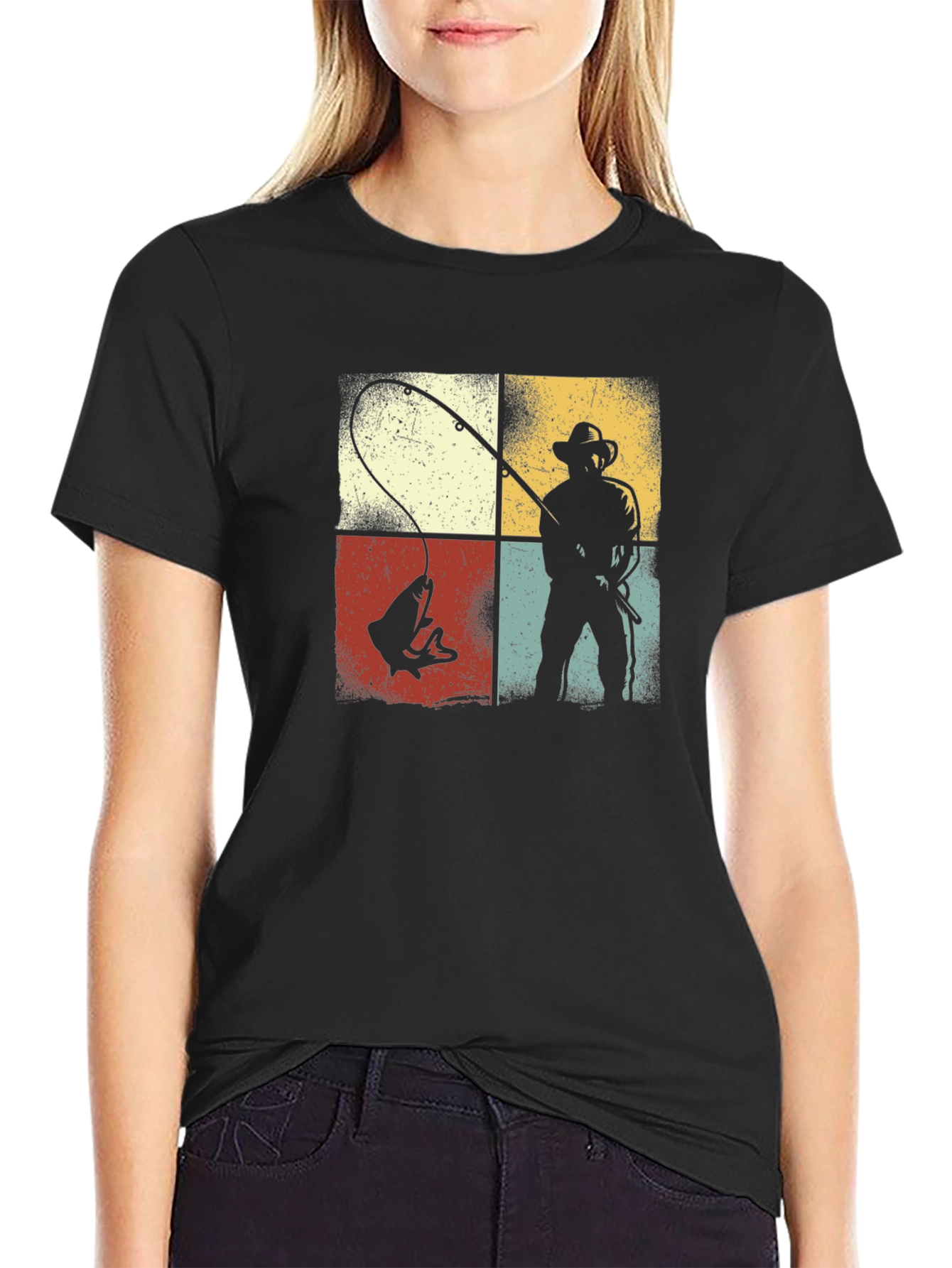 Retro Fishing Graphic T-Shirt