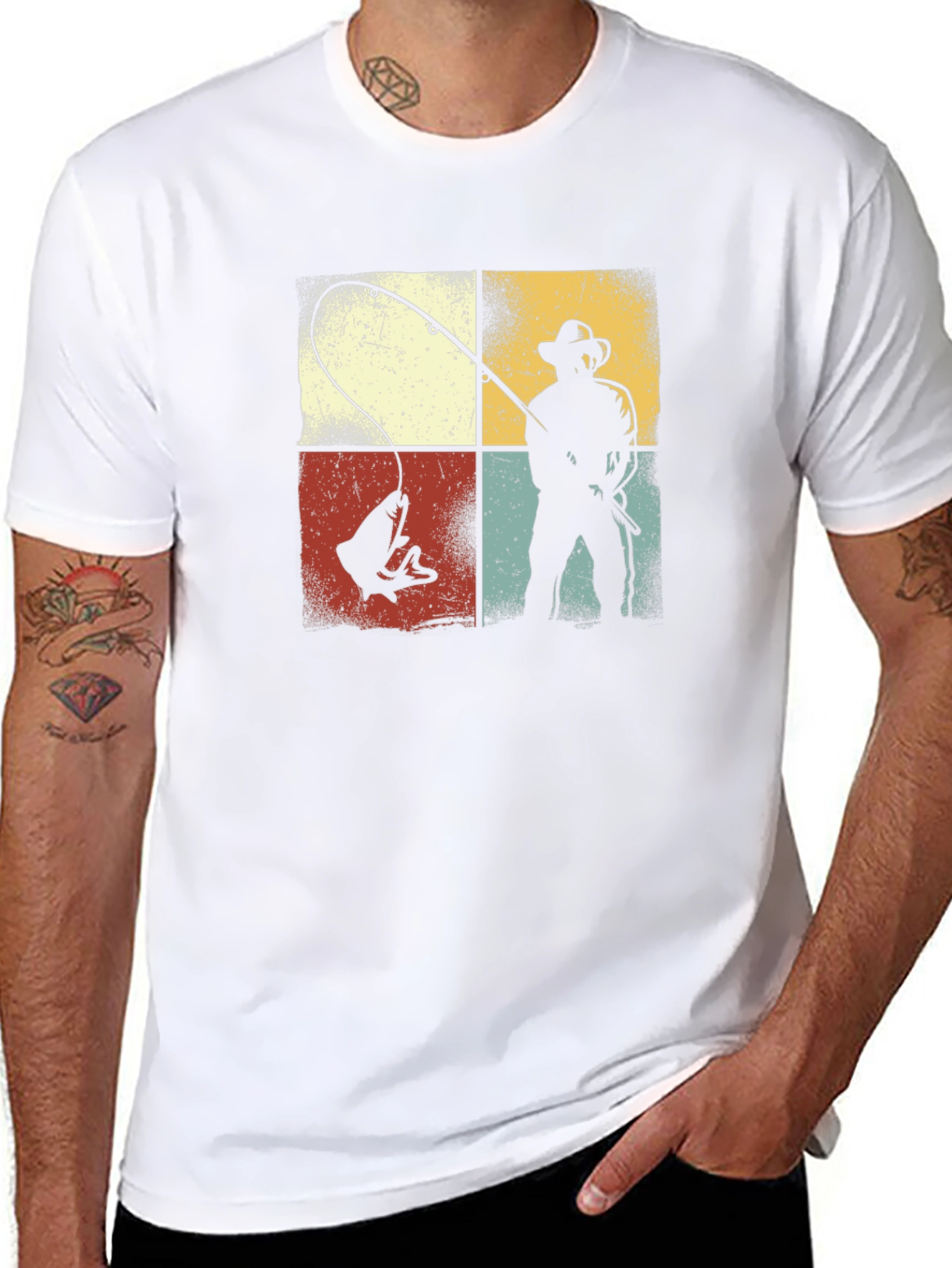 Retro Fishing Graphic T-Shirt