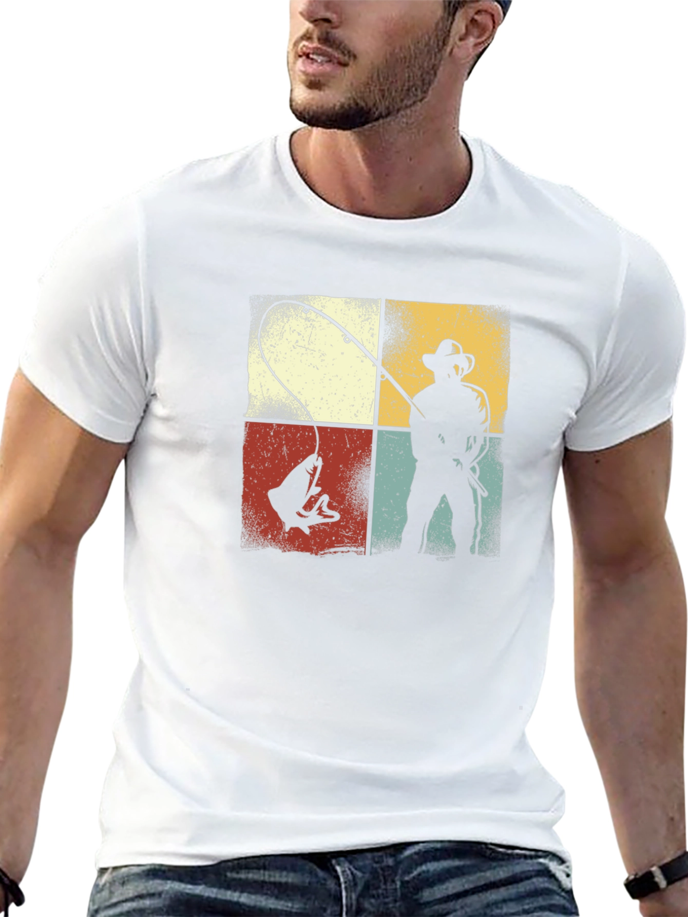 Retro Fishing Graphic T-Shirt