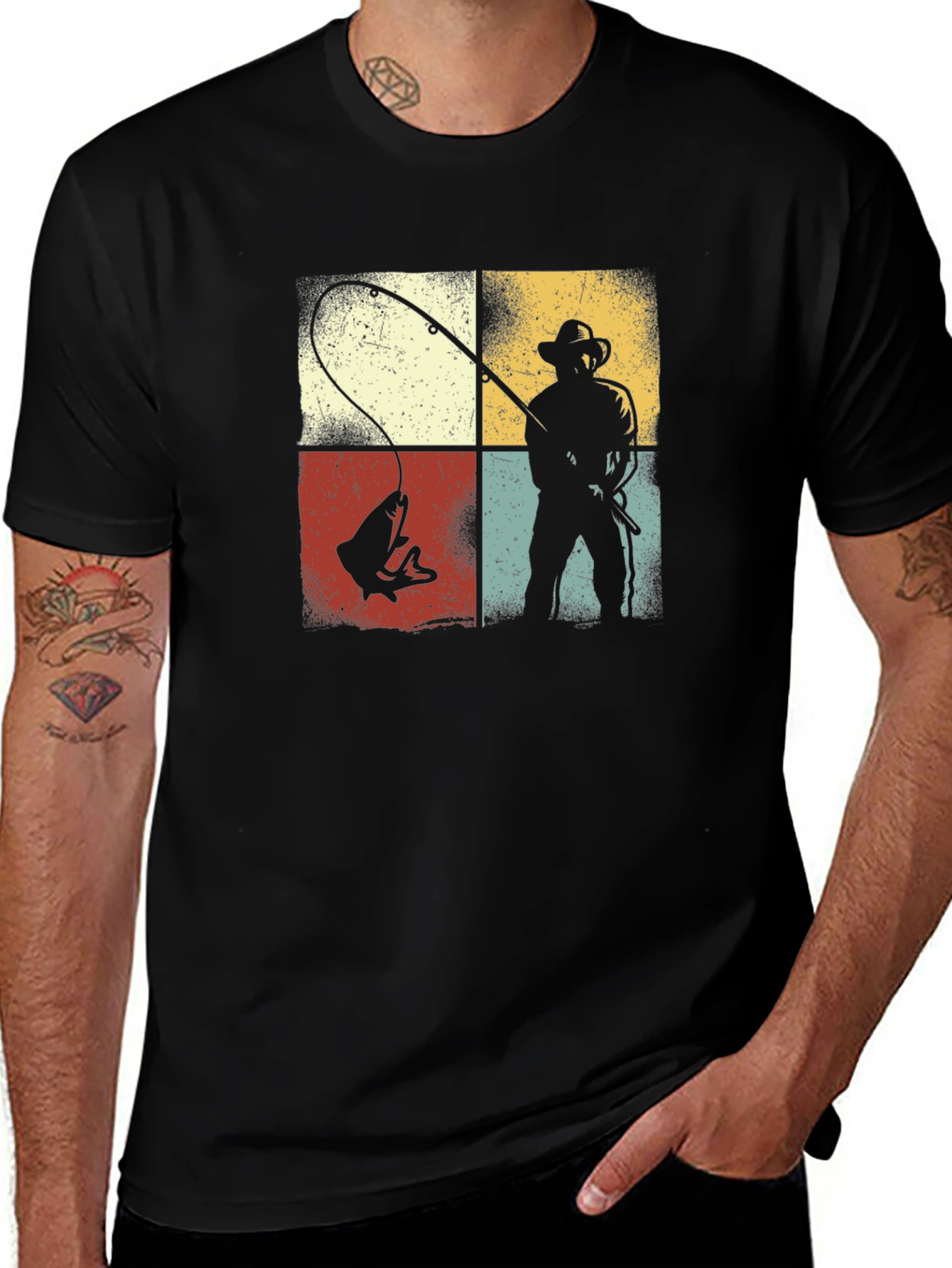 Retro Fishing Graphic T-Shirt