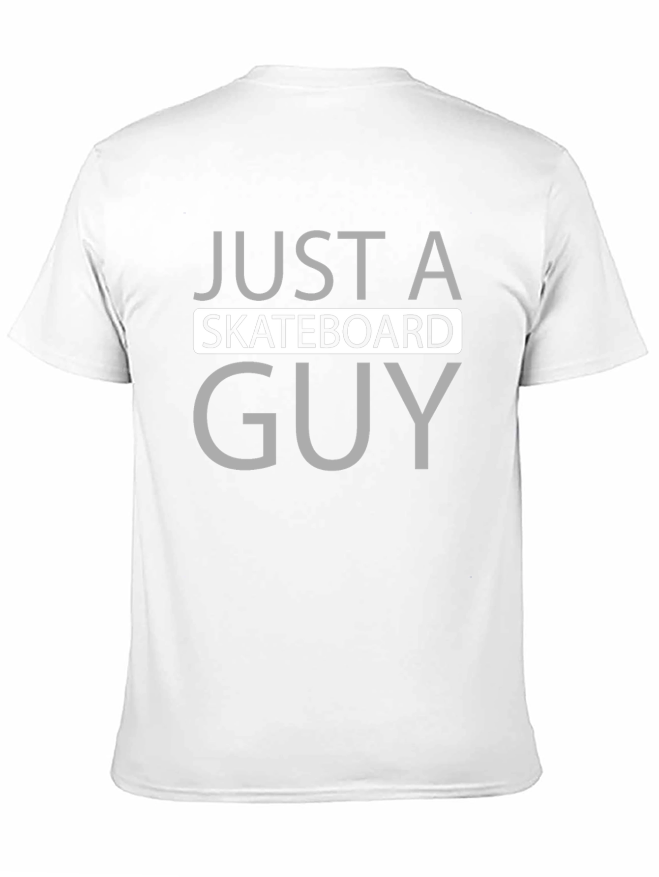 Just A Skateboard Guy T-Shirt - Black Graphic Tee