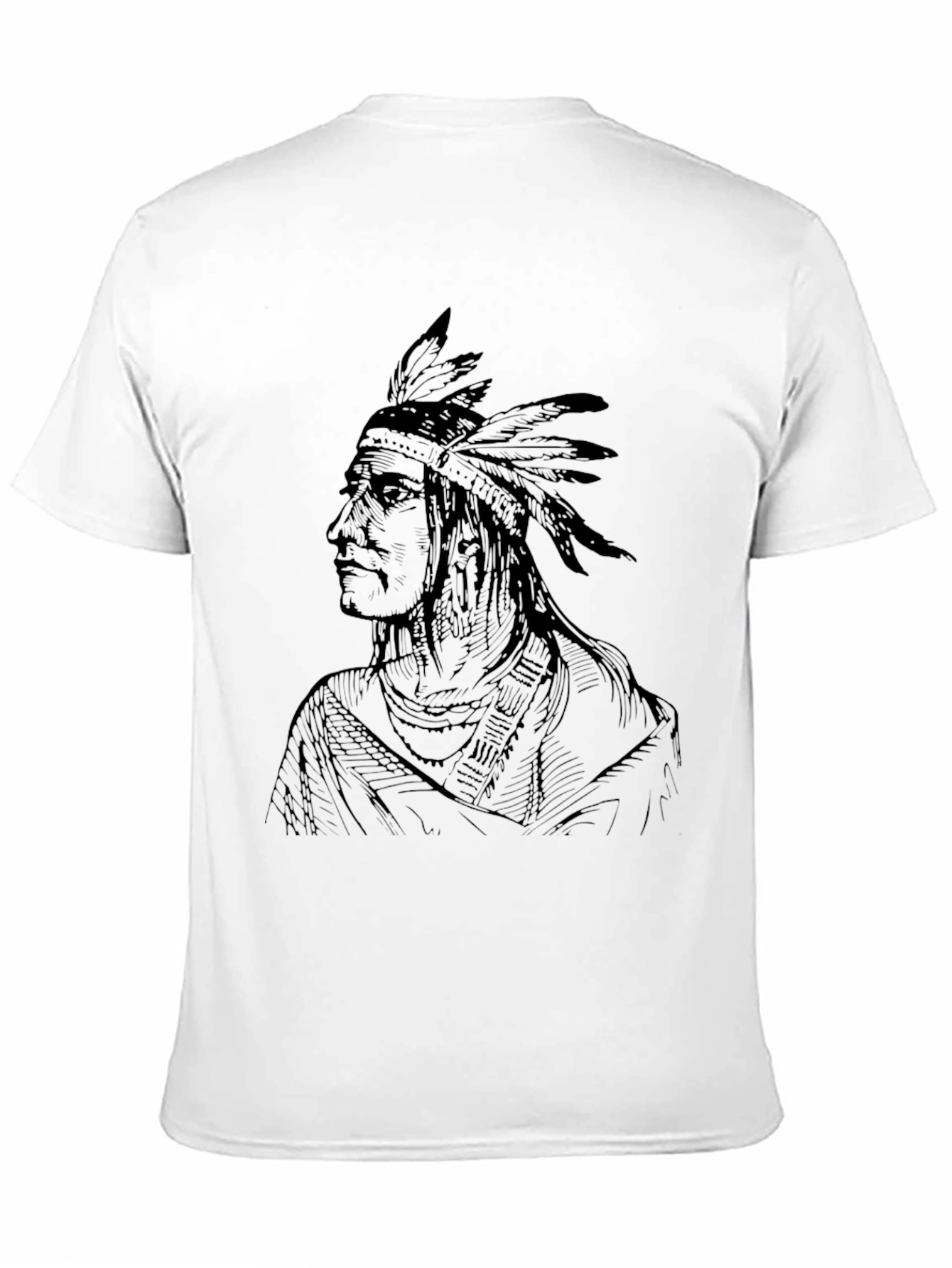 Native American Chief Graphic T-Shirt