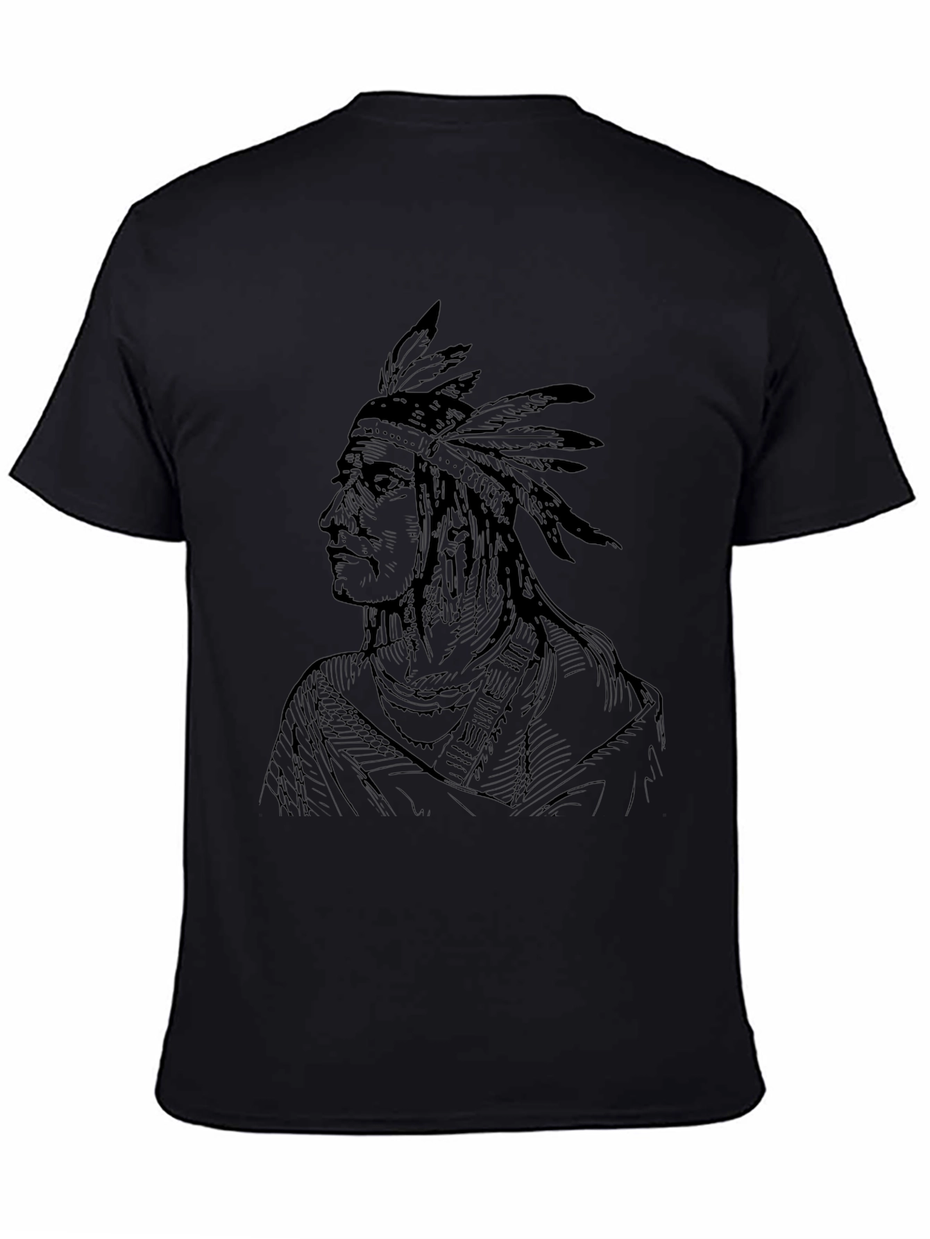 Native American Chief Graphic T-Shirt