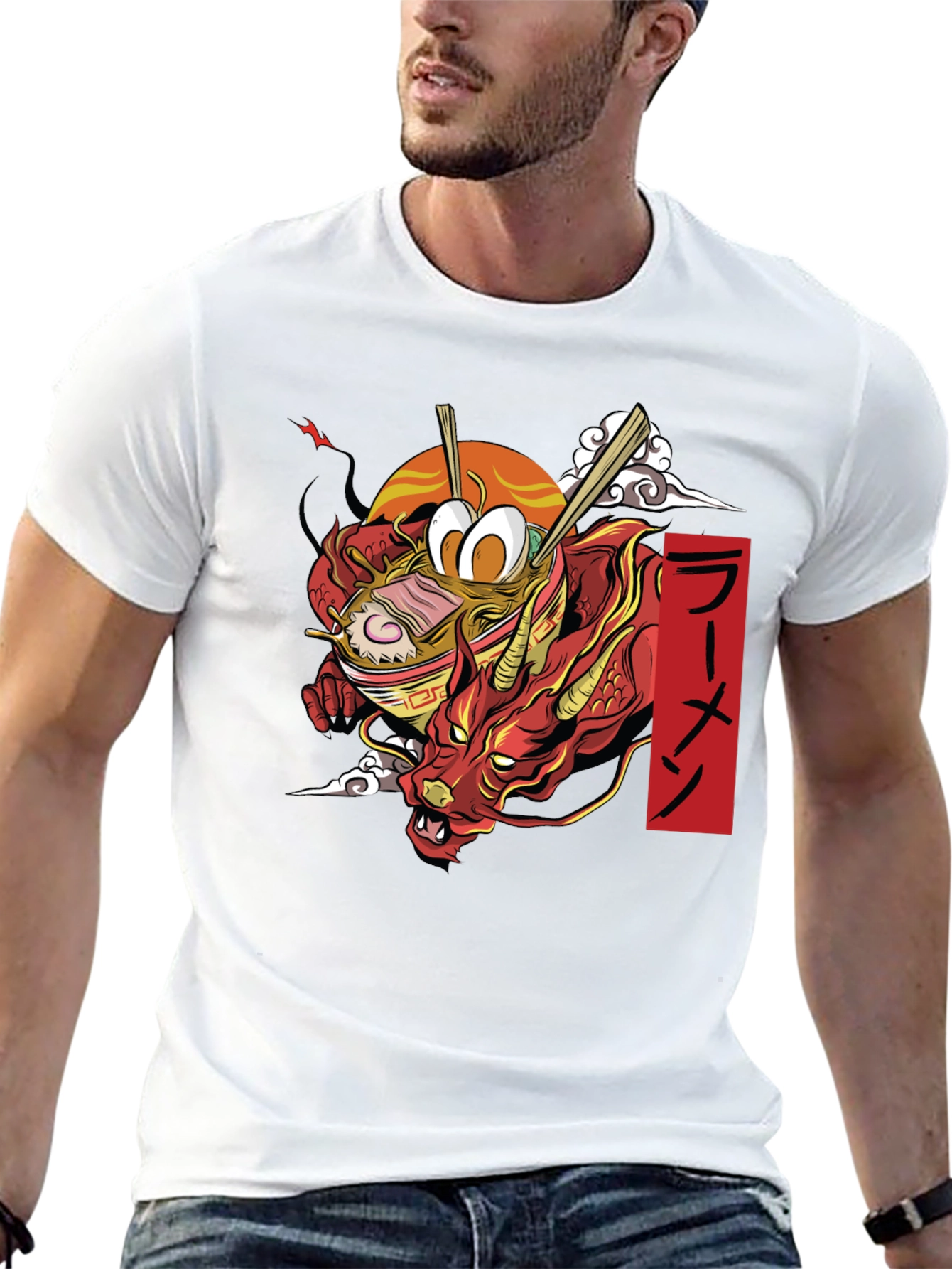 Ramen Dragon Graphic T-Shirt