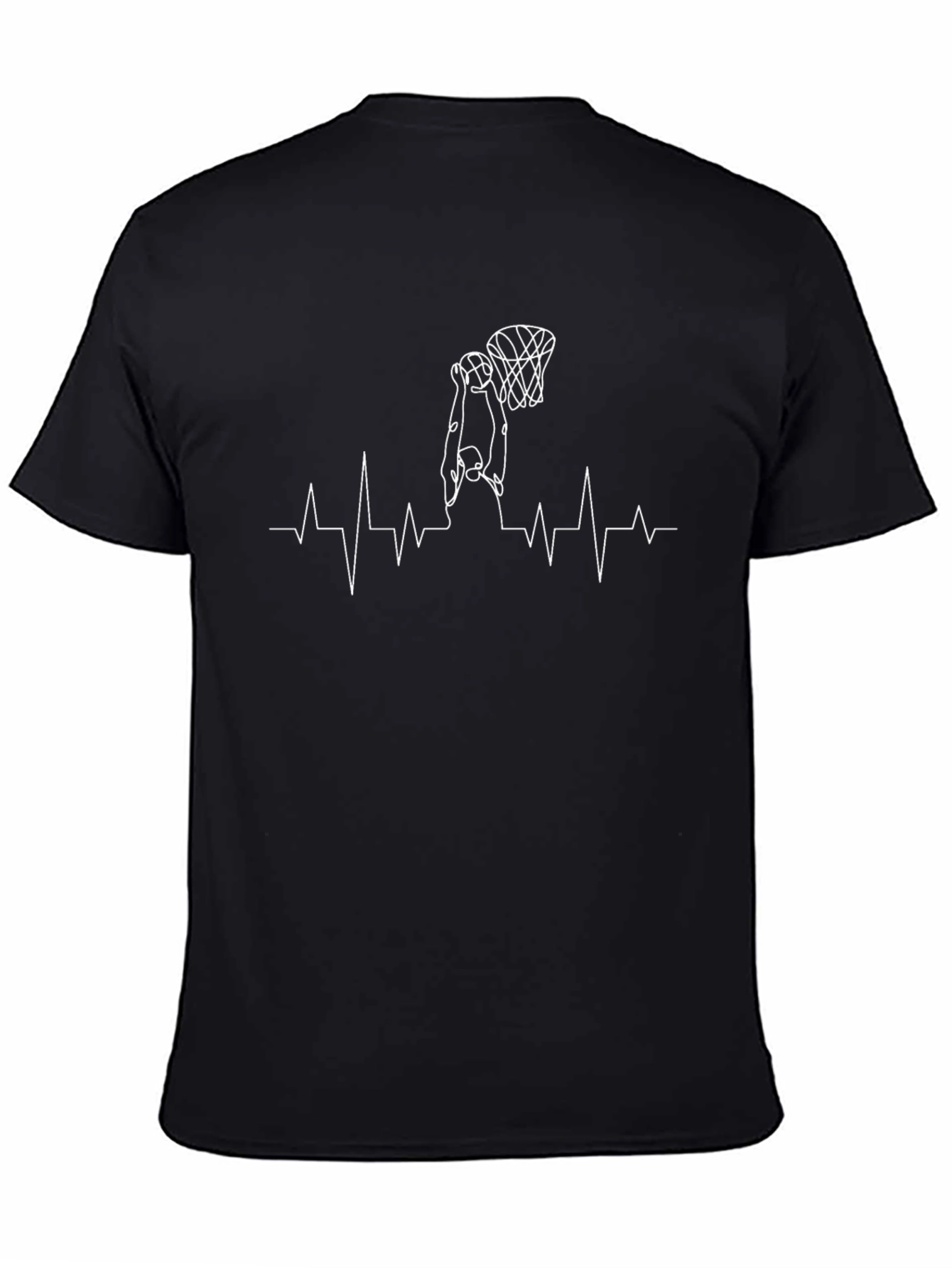 Basketball Heartbeat Graphic Tee