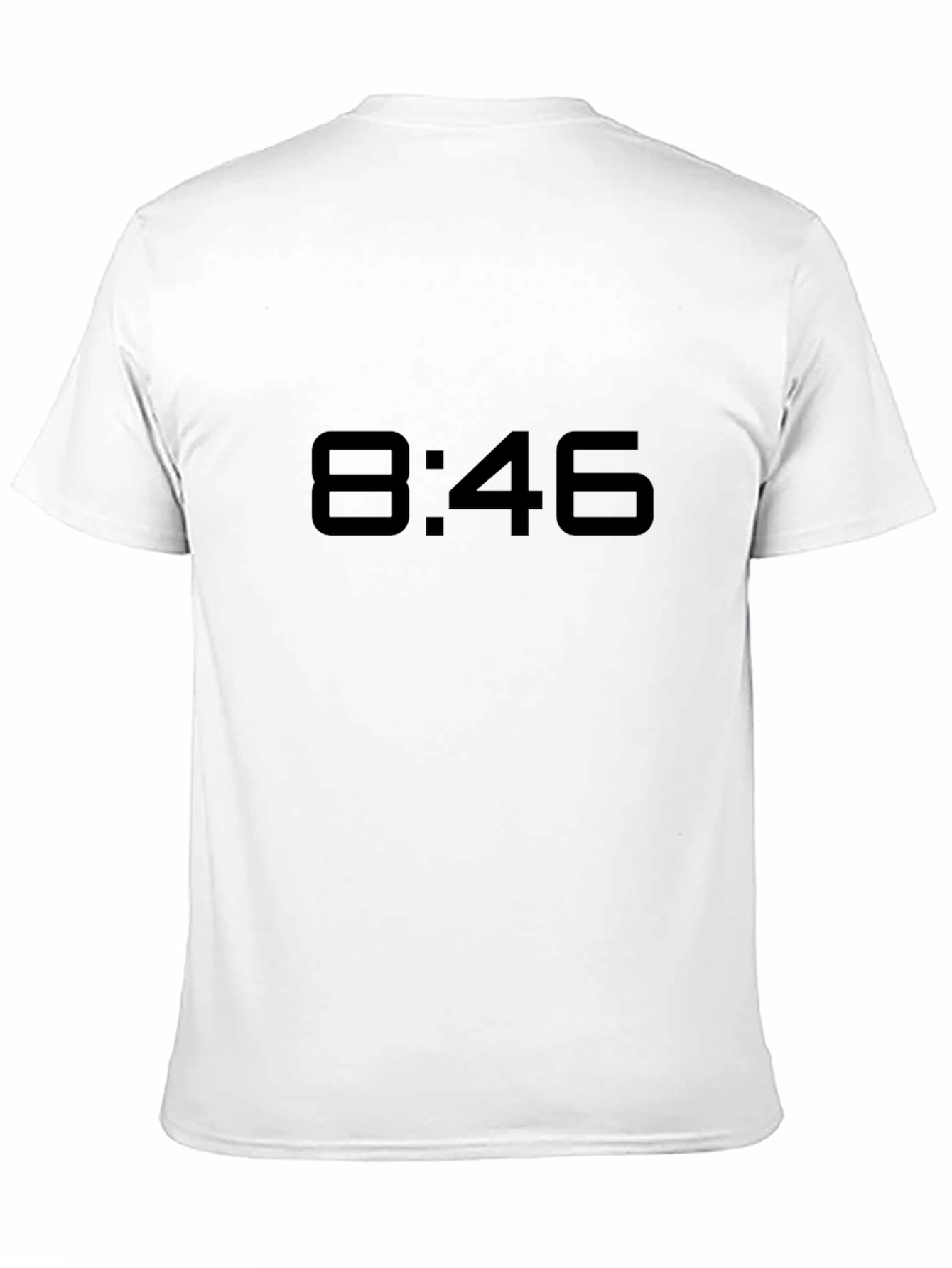 8:46 Black Graphic Tee - Bold Style