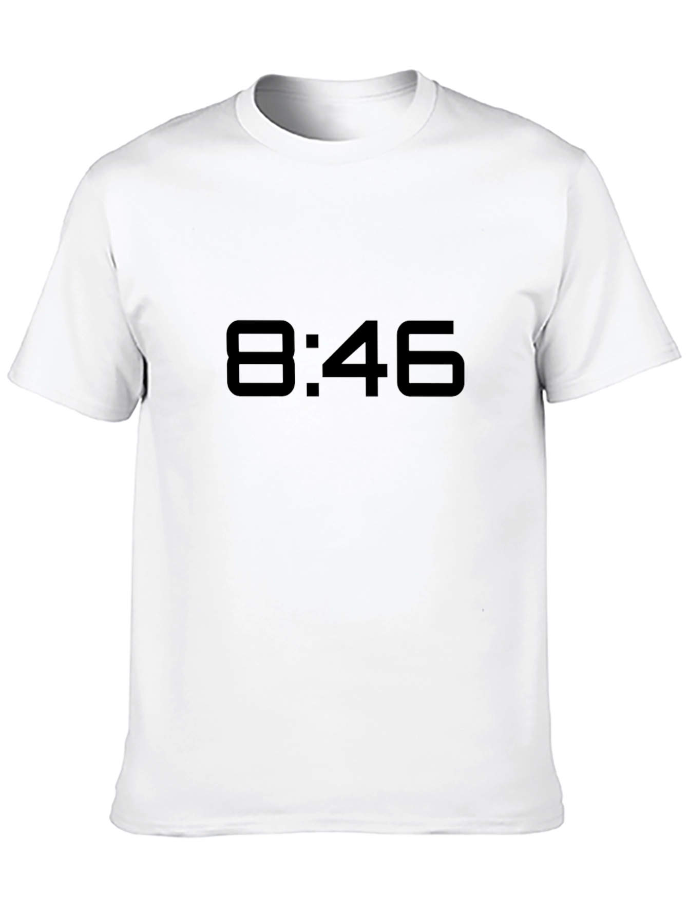 8:46 Black Graphic Tee - Bold Style