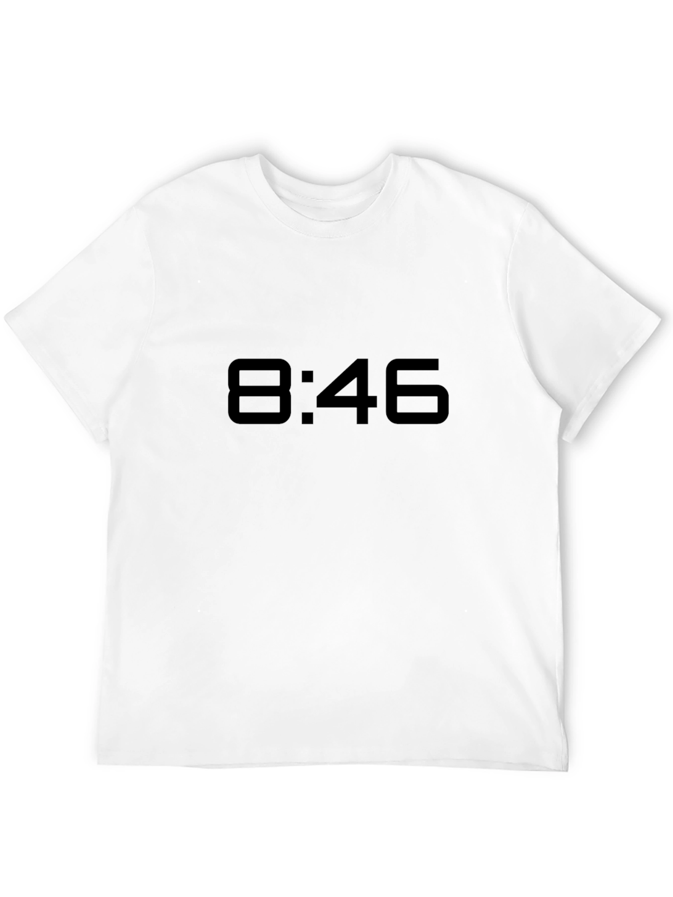 8:46 Black Graphic Tee - Bold Style