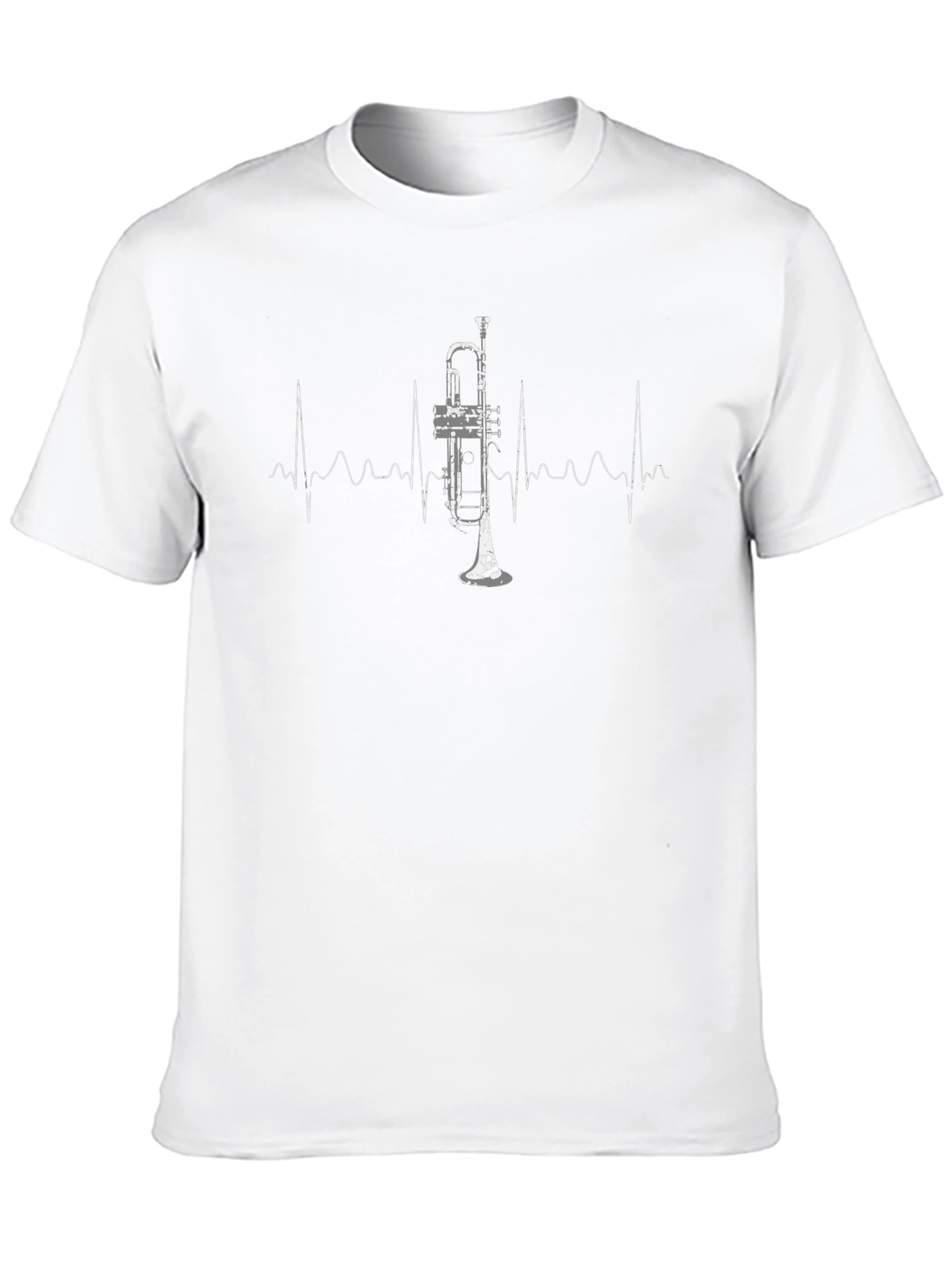 Trumpet Heartbeat T-Shirt - Music Lover Tee