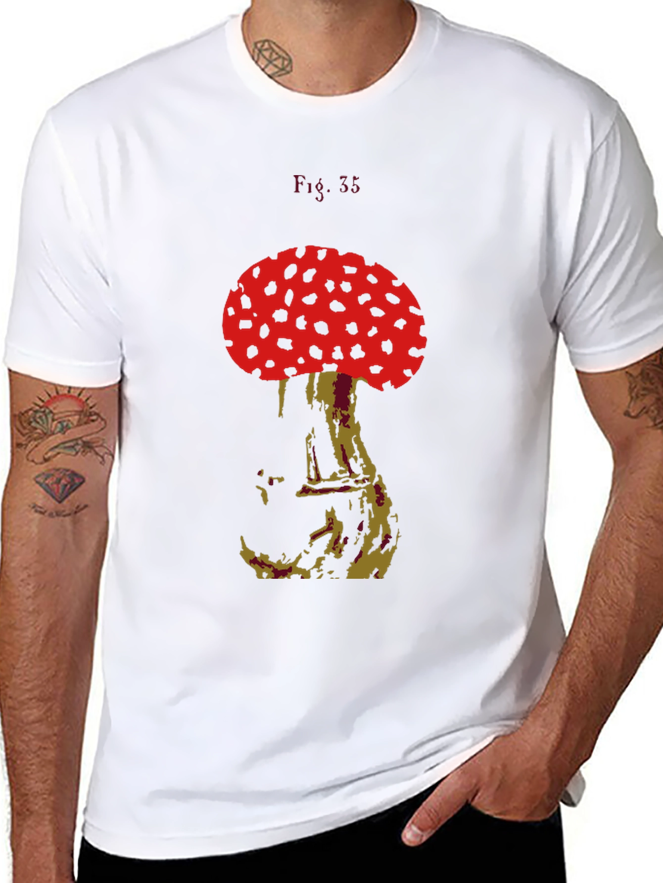 Mushroom Graphic Tee - Unique Design