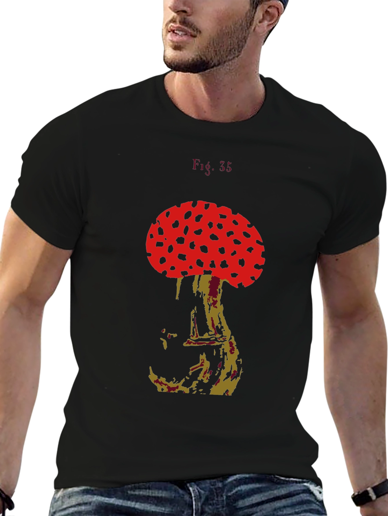 Mushroom Graphic Tee - Unique Design