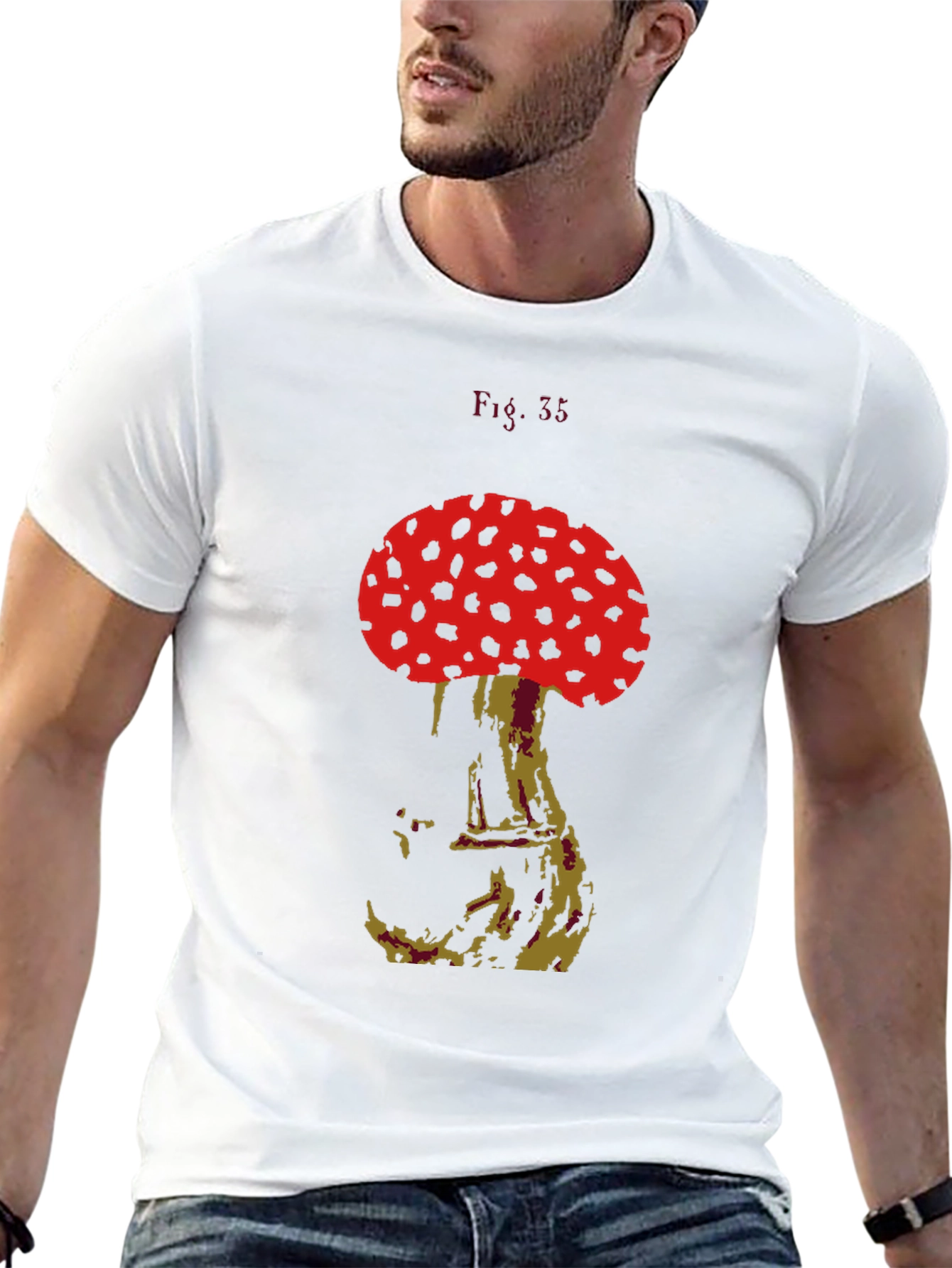 Mushroom Graphic Tee - Unique Design
