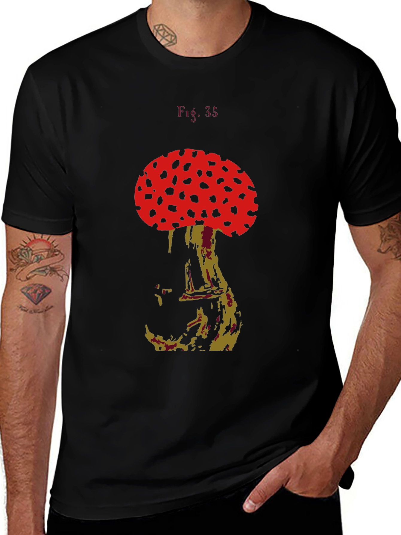 Mushroom Graphic Tee - Unique Design