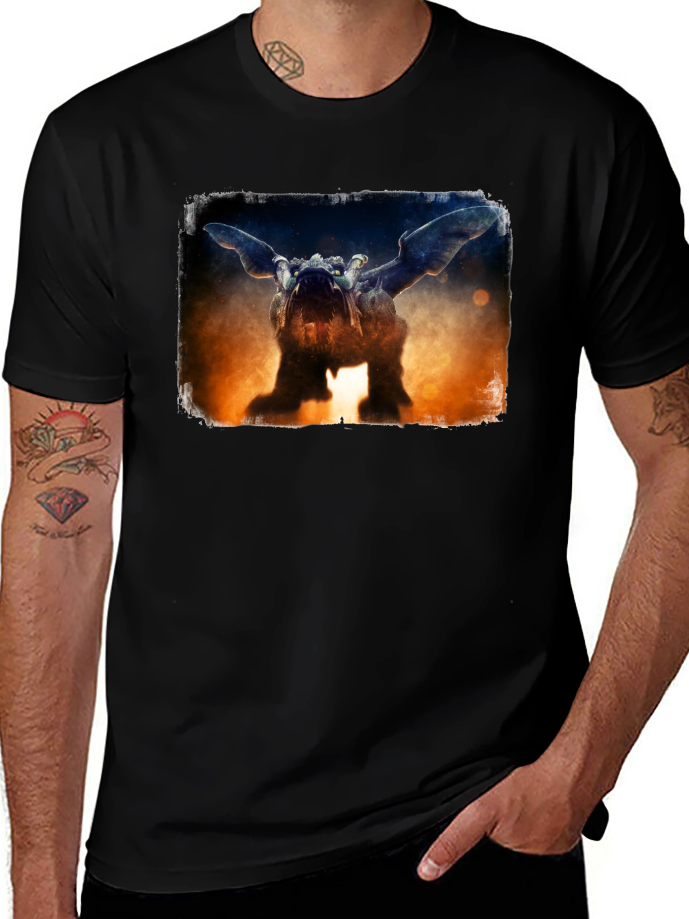 Gargoyle Graphic Black T-Shirt