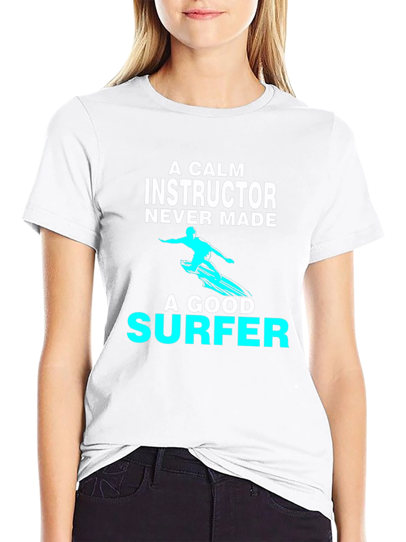 Calm Instructor Surfer Graphic T-Shirt