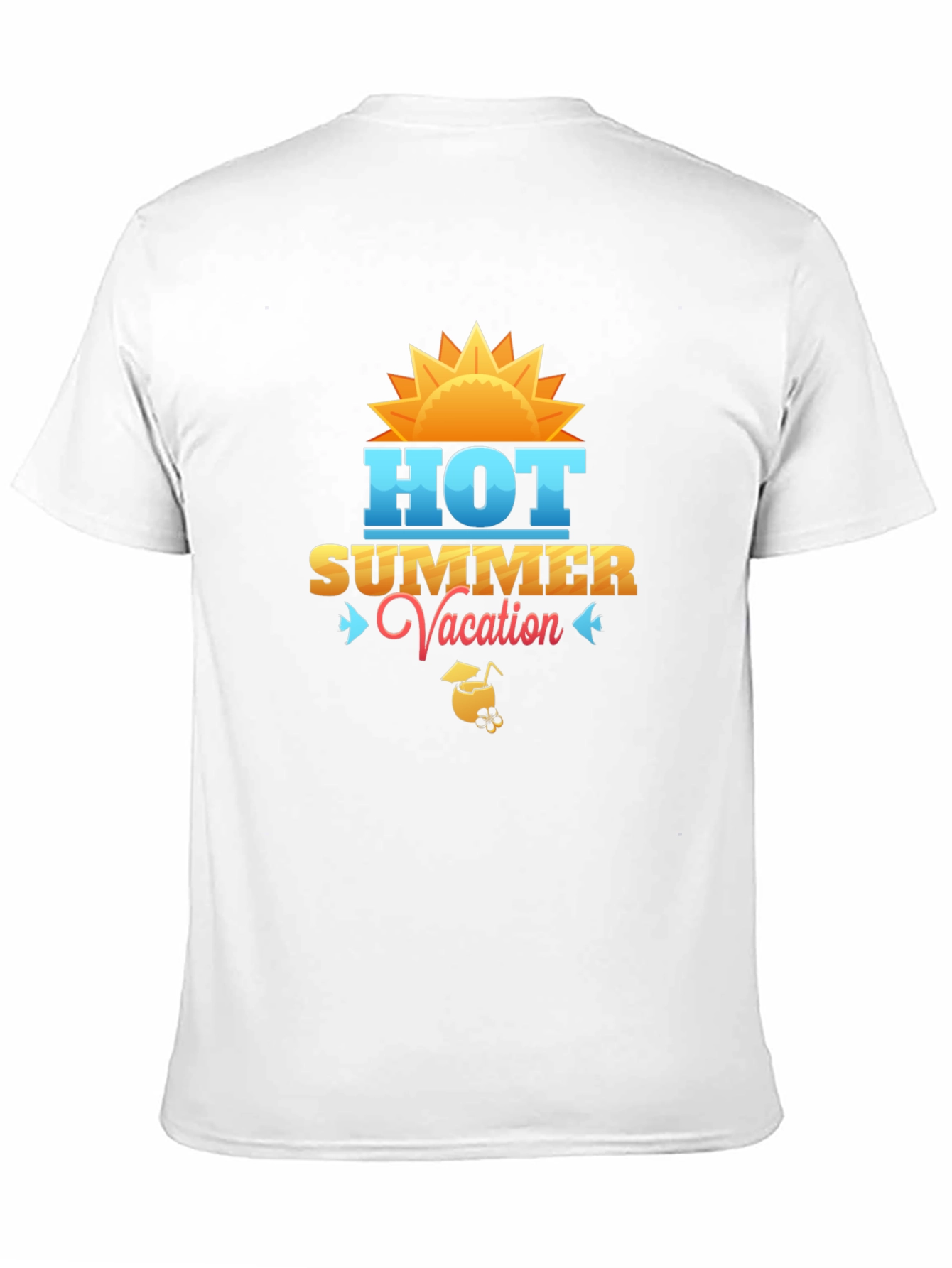 Hot Summer Vacation Black T-Shirt