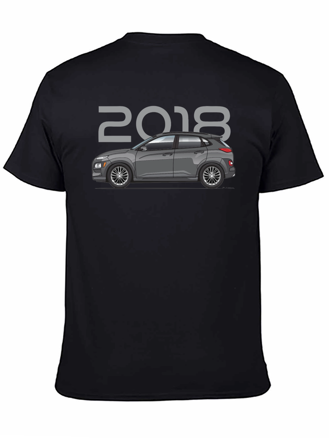 2018 Car Graphic Tee - Black Unisex T-Shirt