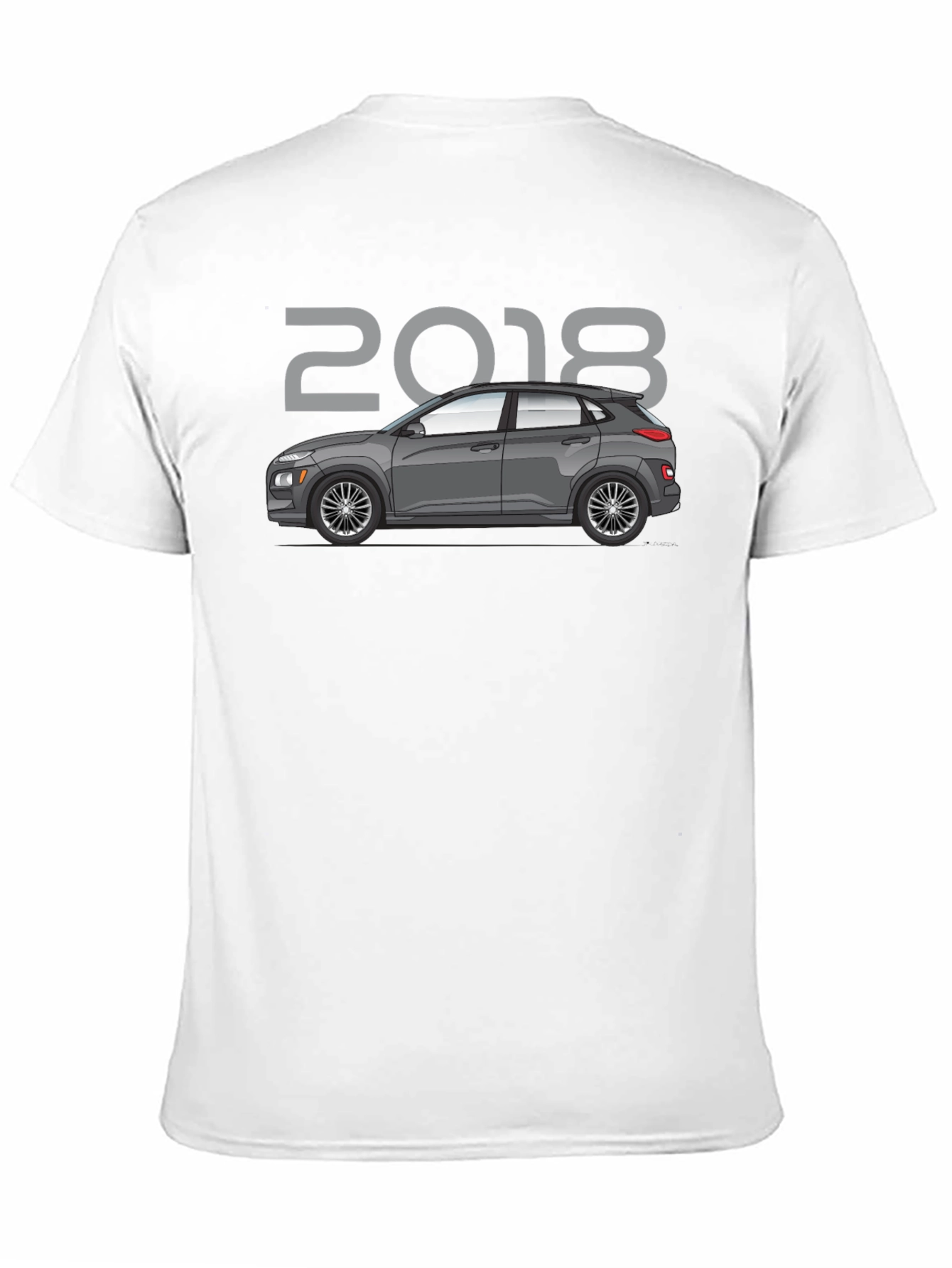 2018 Car Graphic Tee - Black Unisex T-Shirt