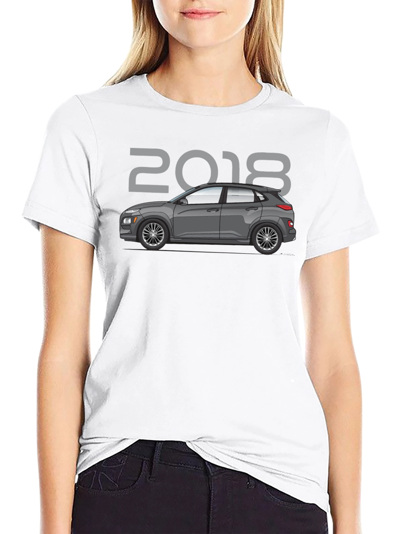 2018 Car Graphic Tee - Black Unisex T-Shirt