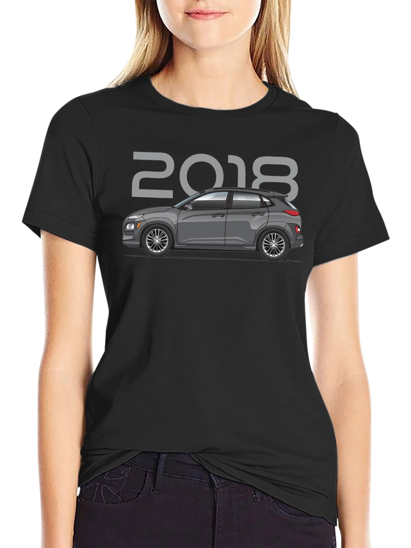 2018 Car Graphic Tee - Black Unisex T-Shirt