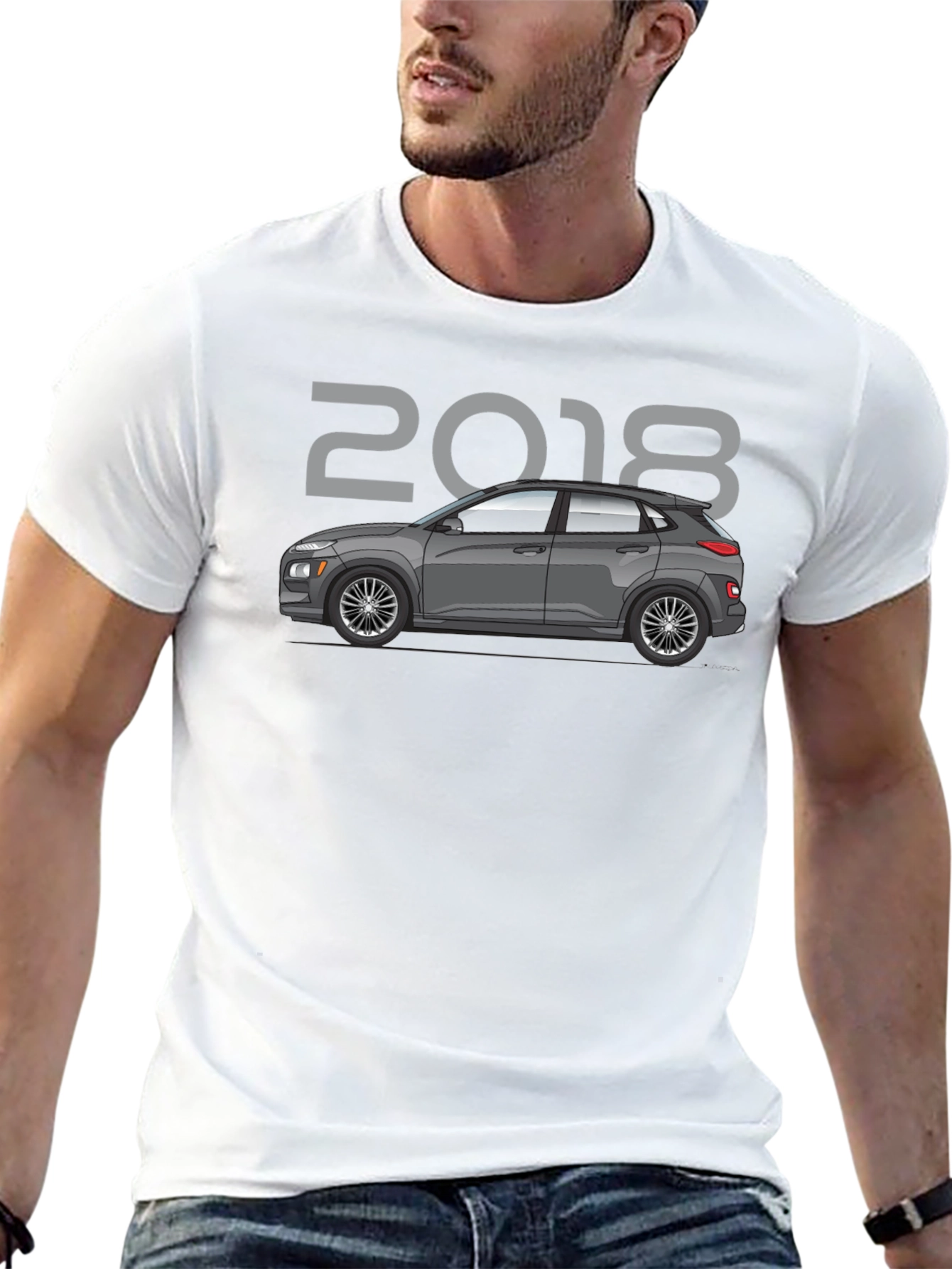 2018 Car Graphic Tee - Black Unisex T-Shirt