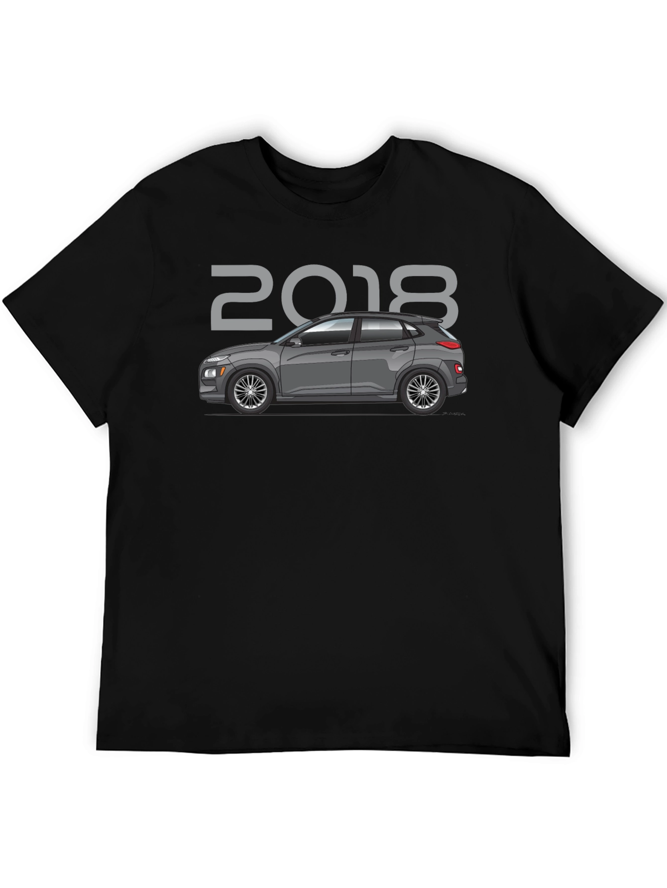 2018 Car Graphic Tee - Black Unisex T-Shirt
