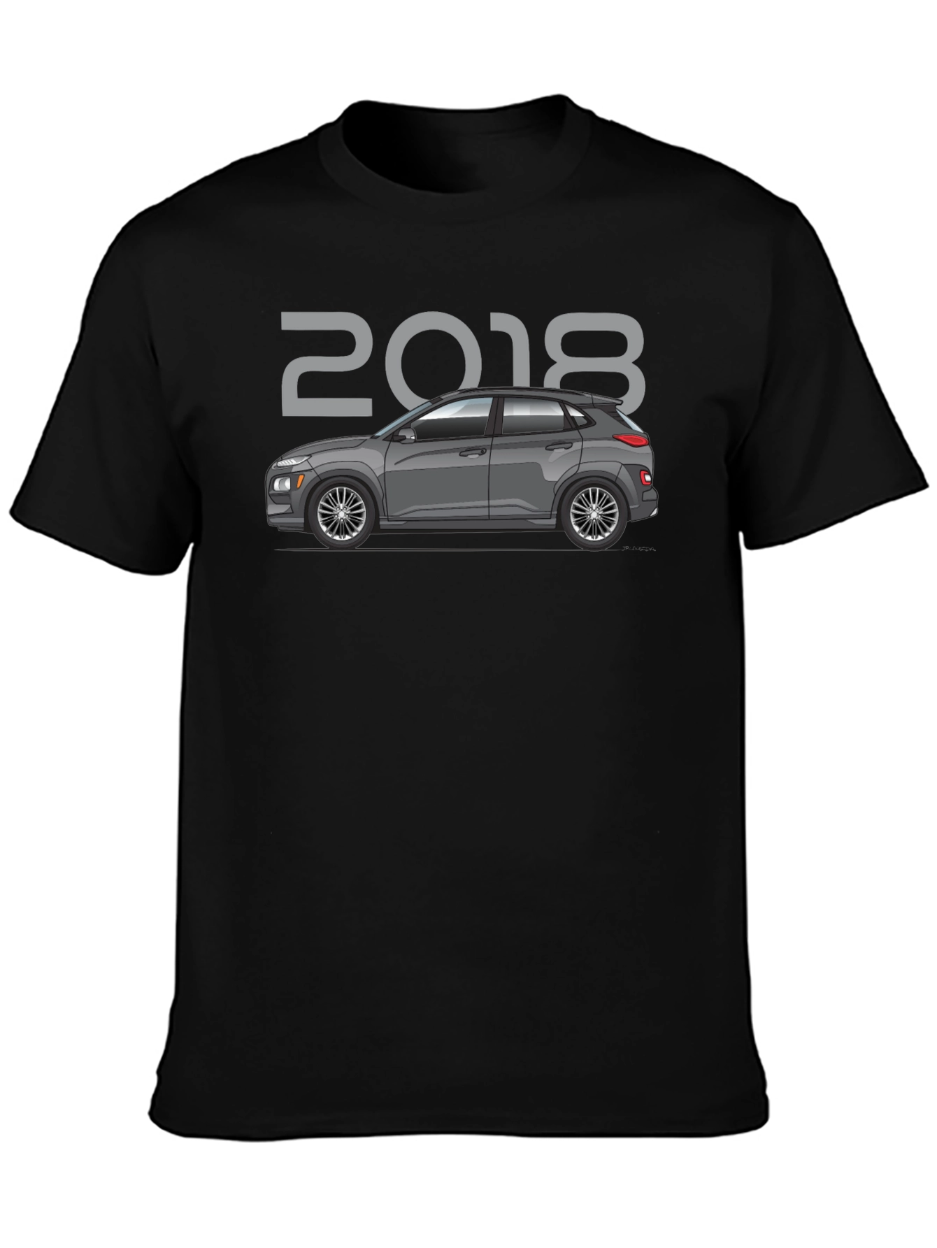 2018 Car Graphic Tee - Black Unisex T-Shirt