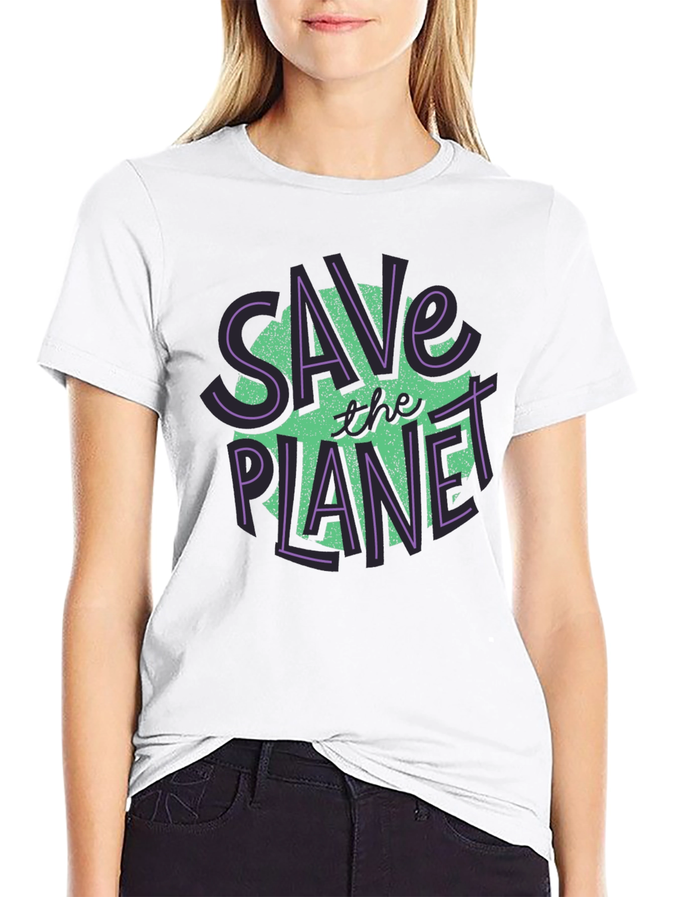 Save the Planet Graphic T-Shirt - Eco-Friendly Tee