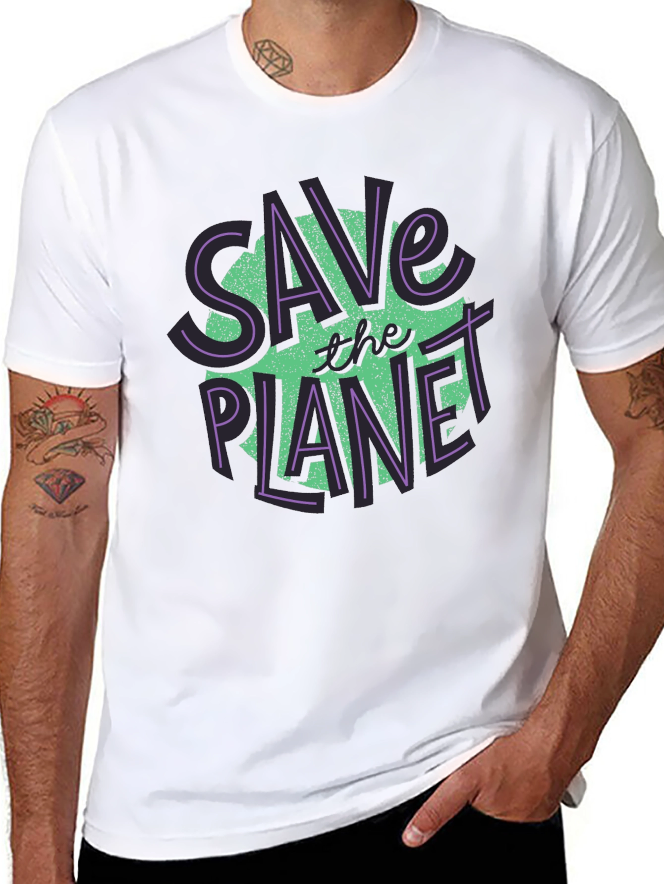 Save the Planet Graphic T-Shirt - Eco-Friendly Tee