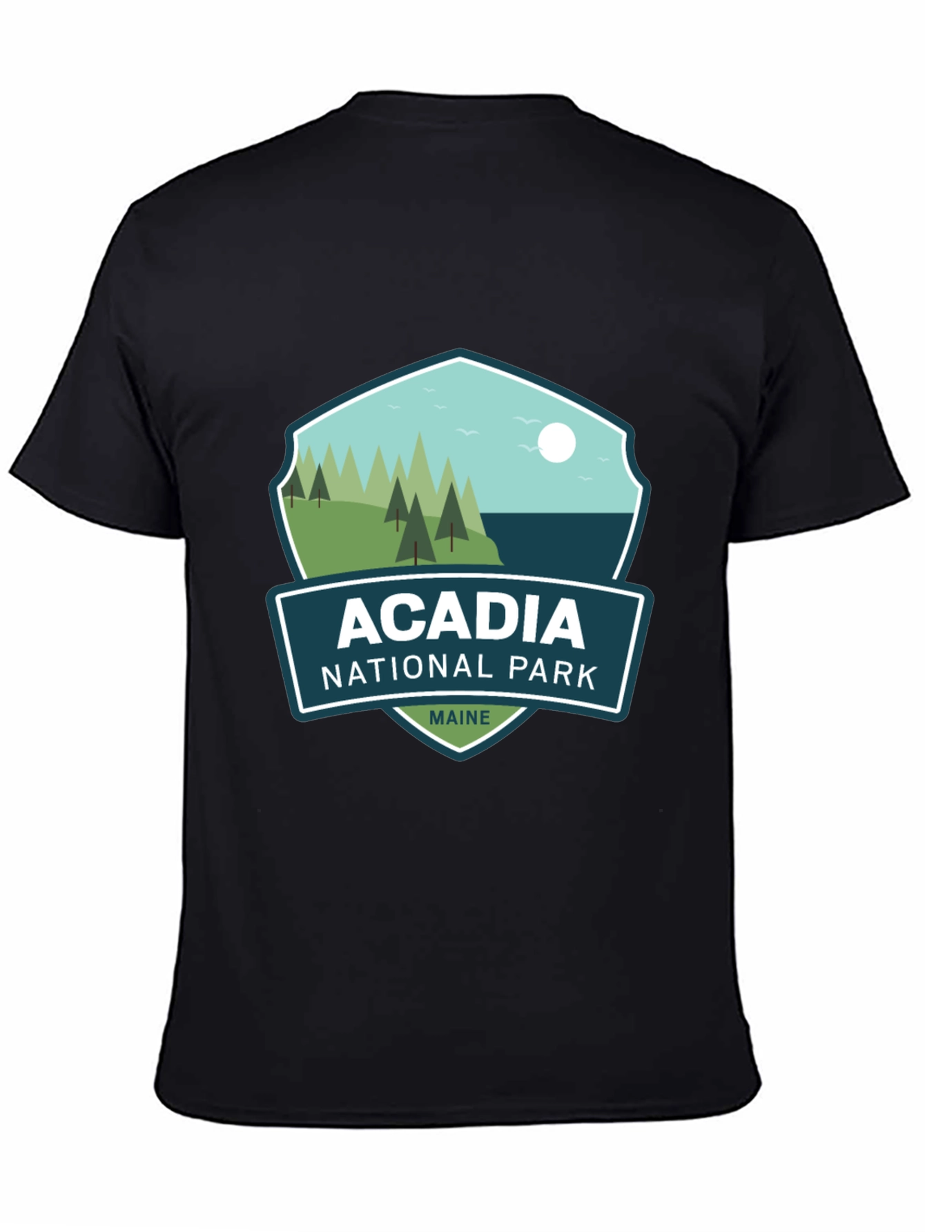 Acadia National Park Maine Black T-Shirt
