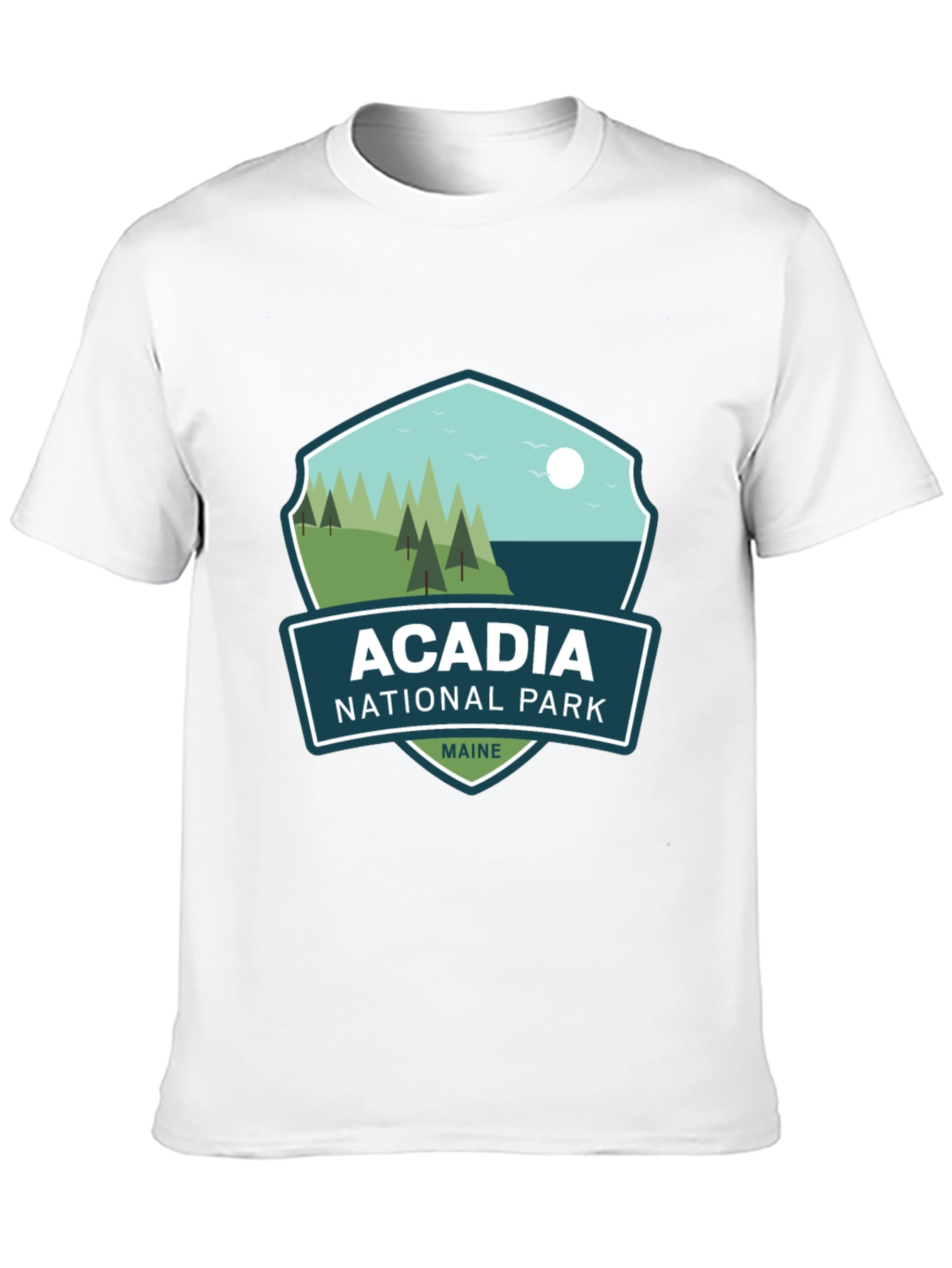 Acadia National Park Maine Black T-Shirt