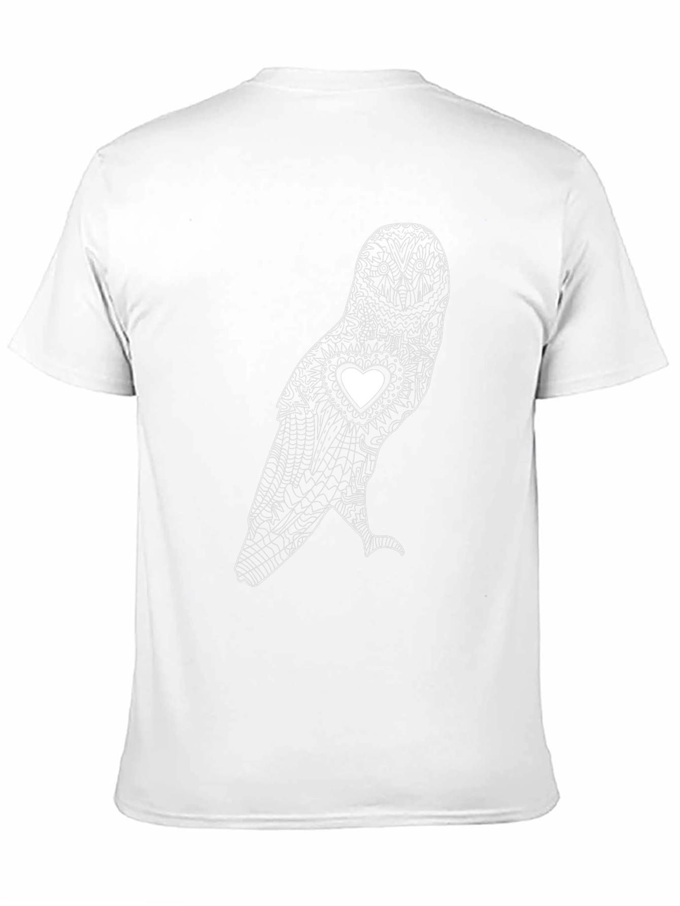 Heart Owl Graphic Tee - Unisex Black T-Shirt