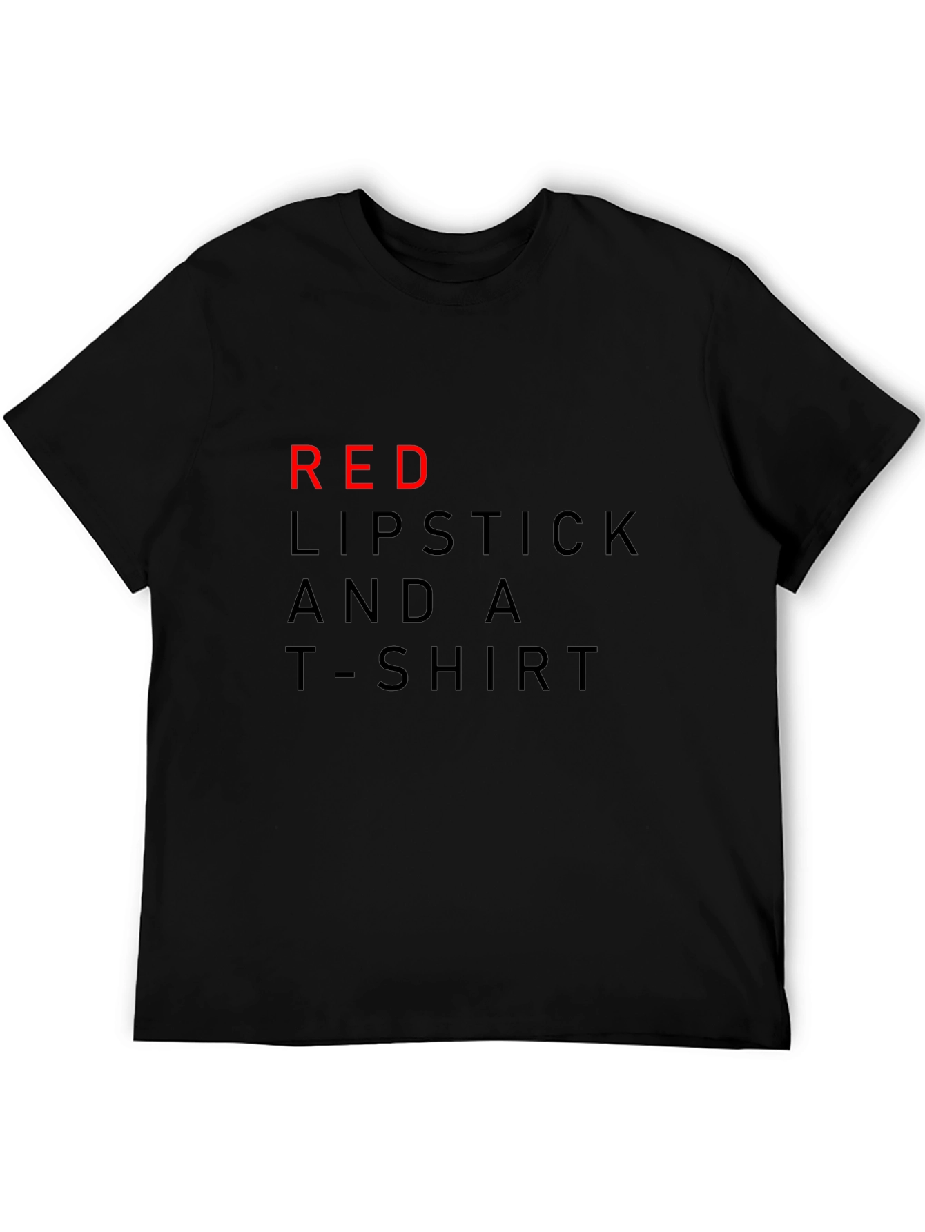 Red Lipstick and a T-Shirt Graphic Tee