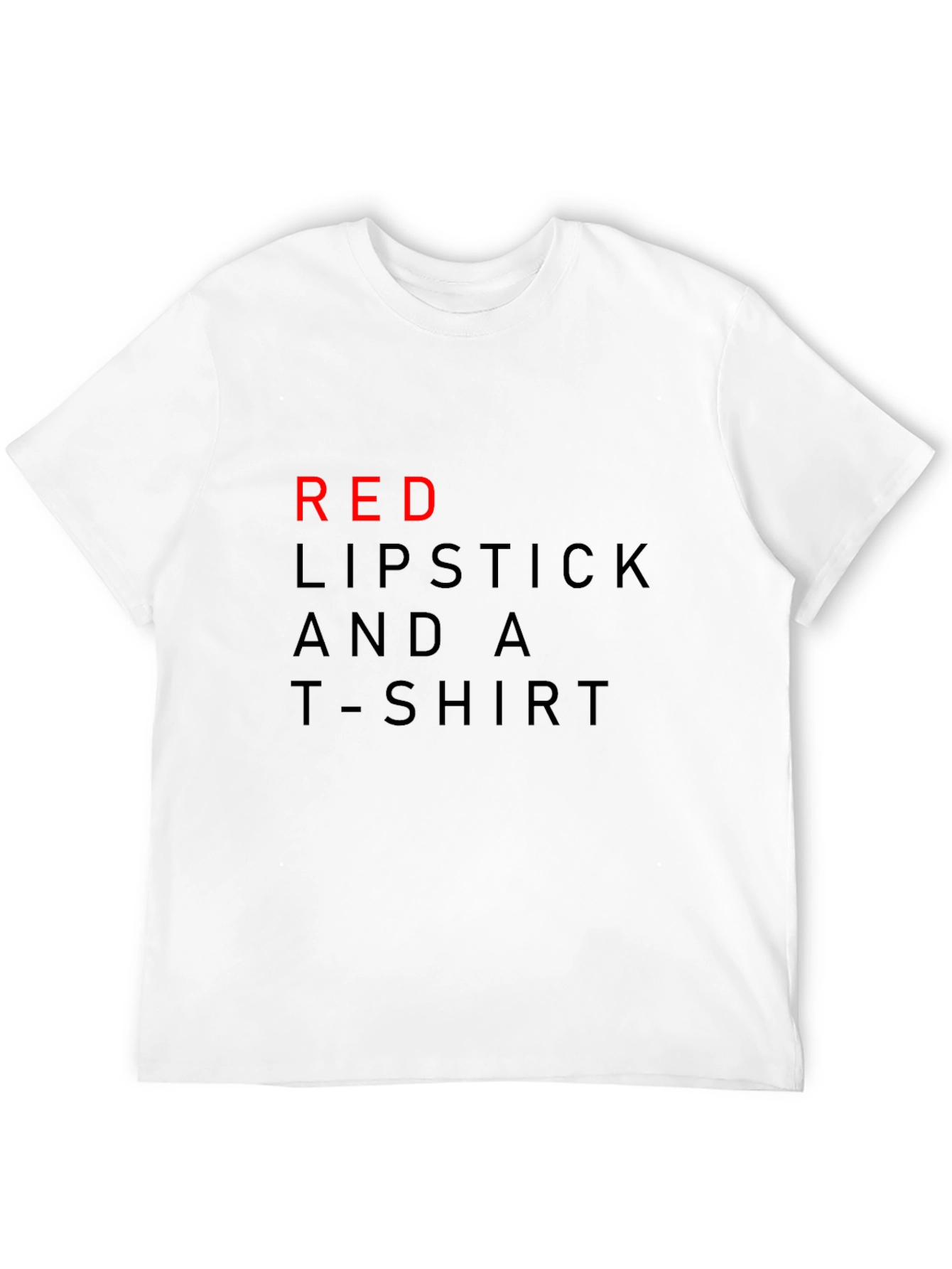 Red Lipstick and a T-Shirt Graphic Tee