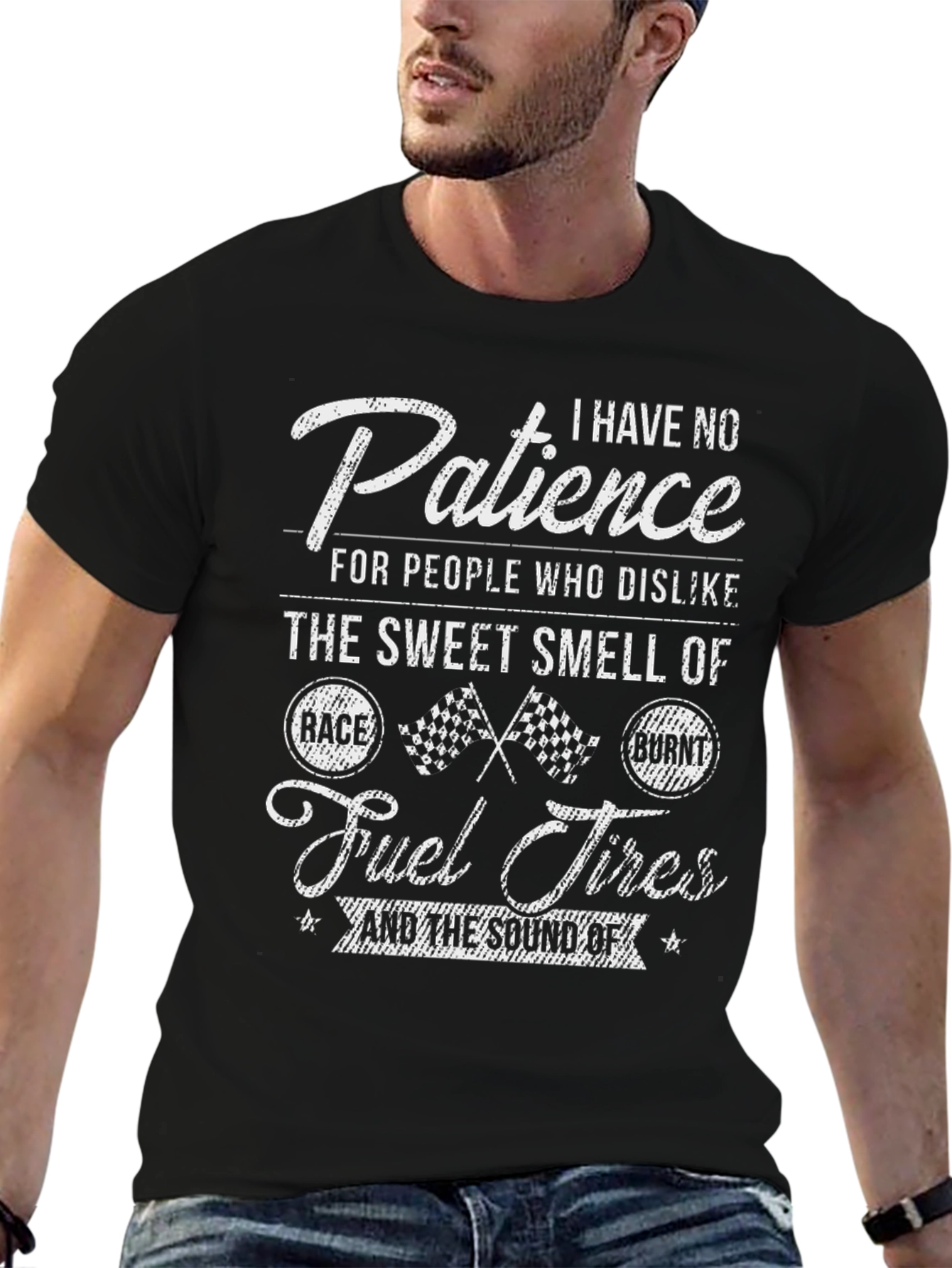 Racing Fan T-Shirt - No Patience for Dislikers