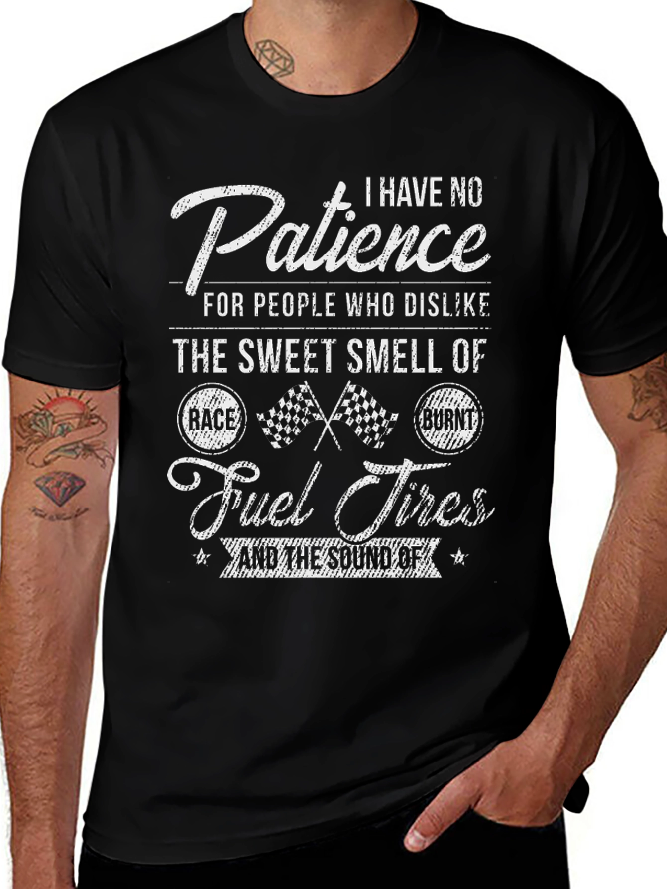 Racing Fan T-Shirt - No Patience for Dislikers