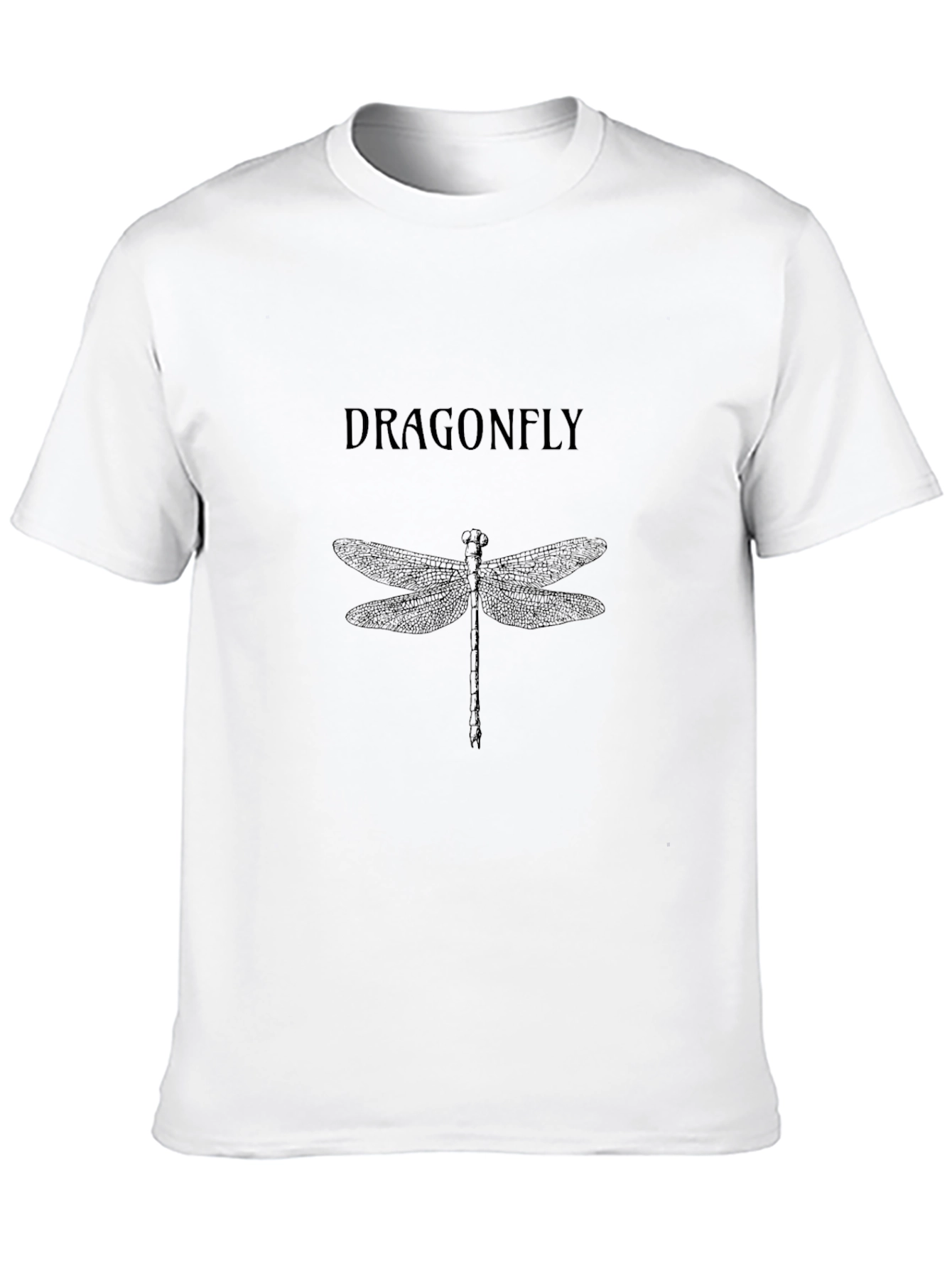 Dragonfly Graphic Tee - Stylish Black T-Shirt
