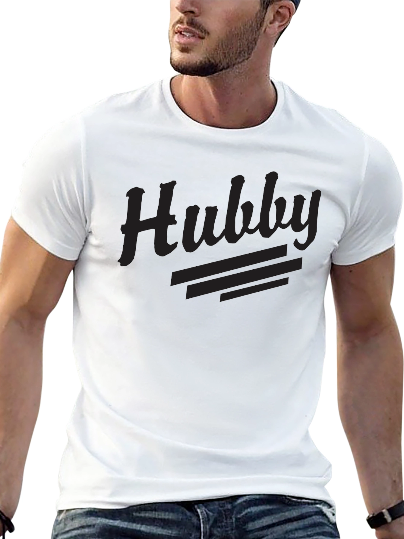 Mens Hubby Graphic T-Shirt - Black